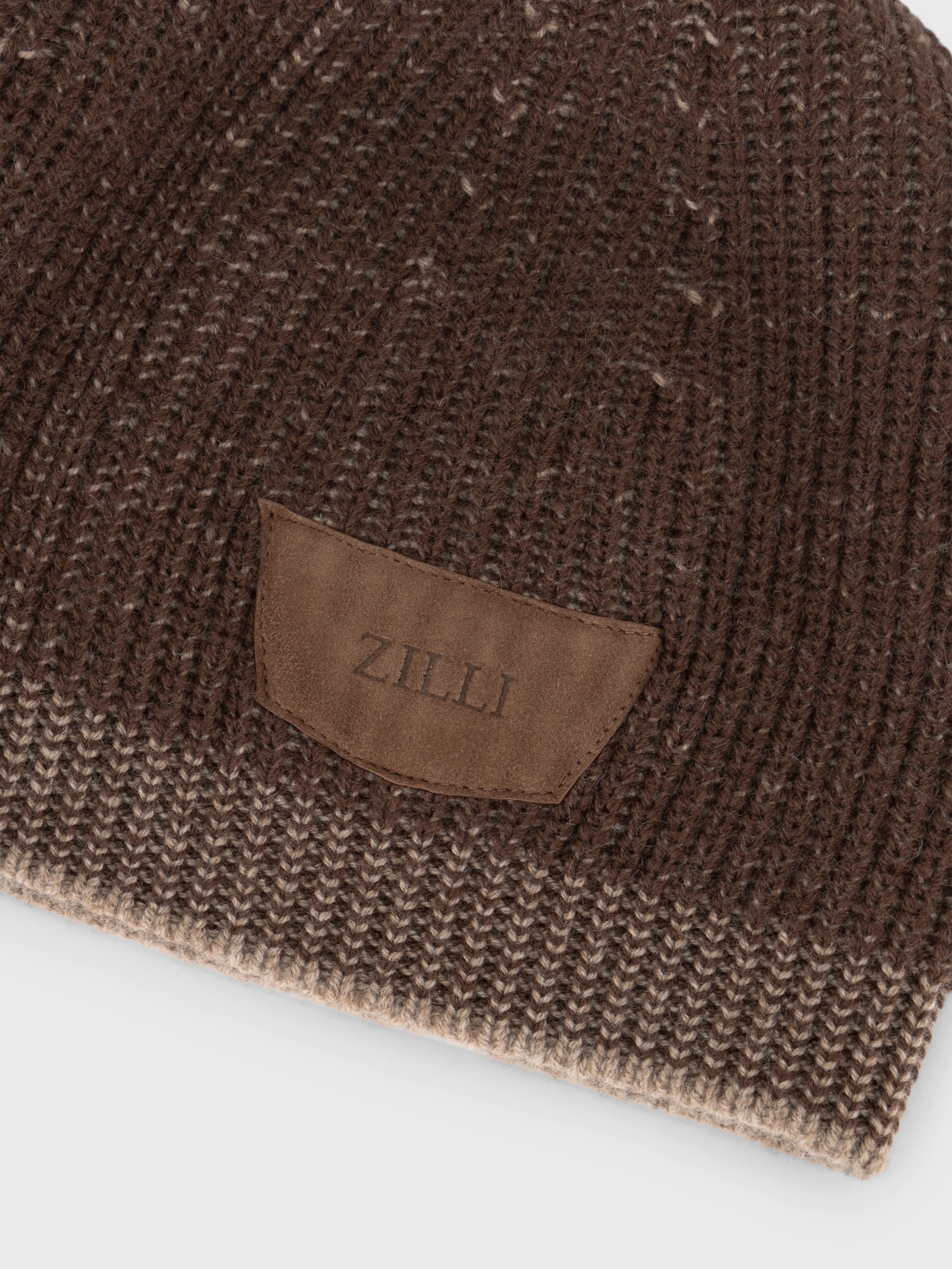 ZILLI Patched Beanie - Wiskey