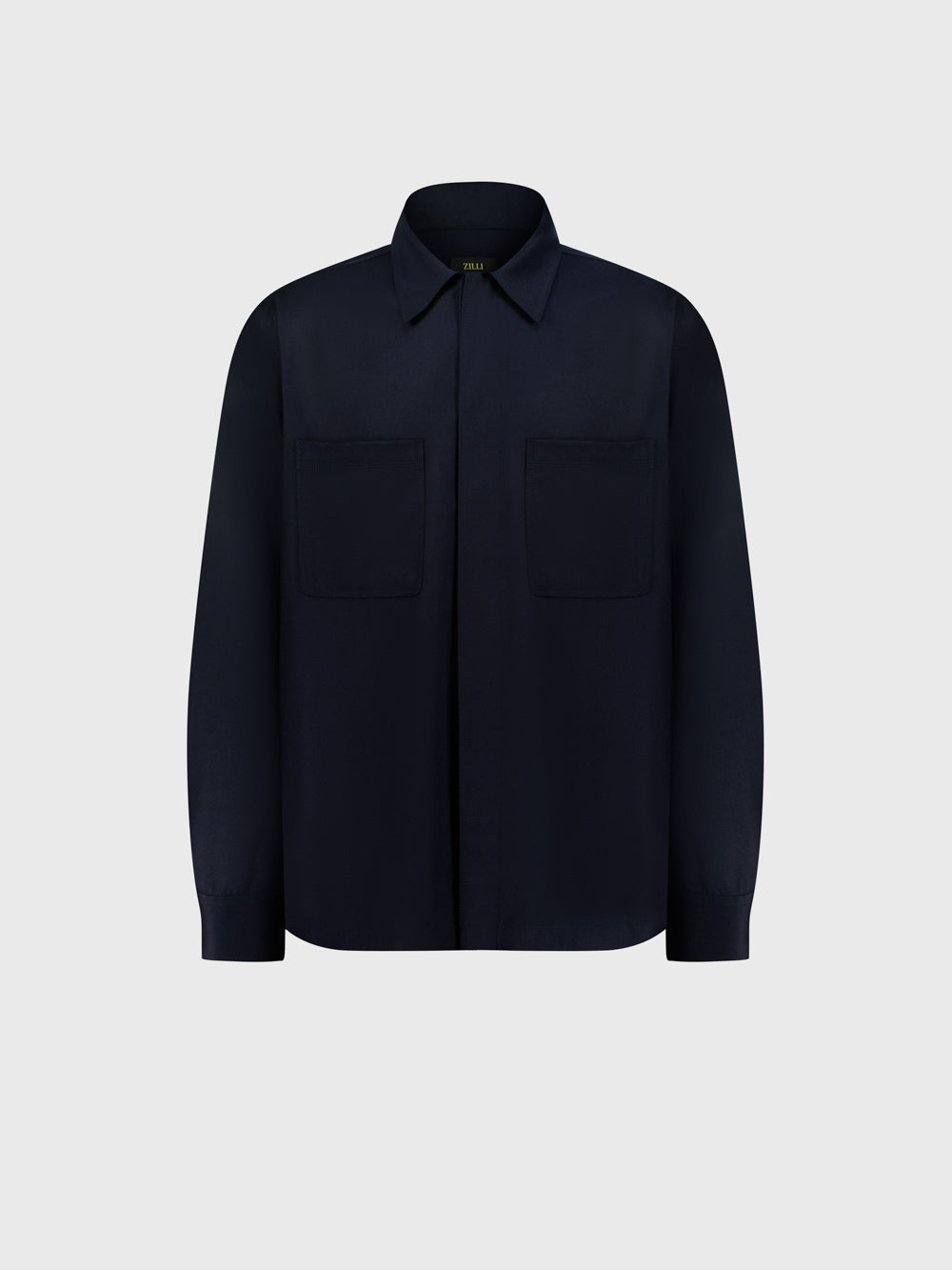 Pocket Subtly Boxy Shirt - Dark Navy