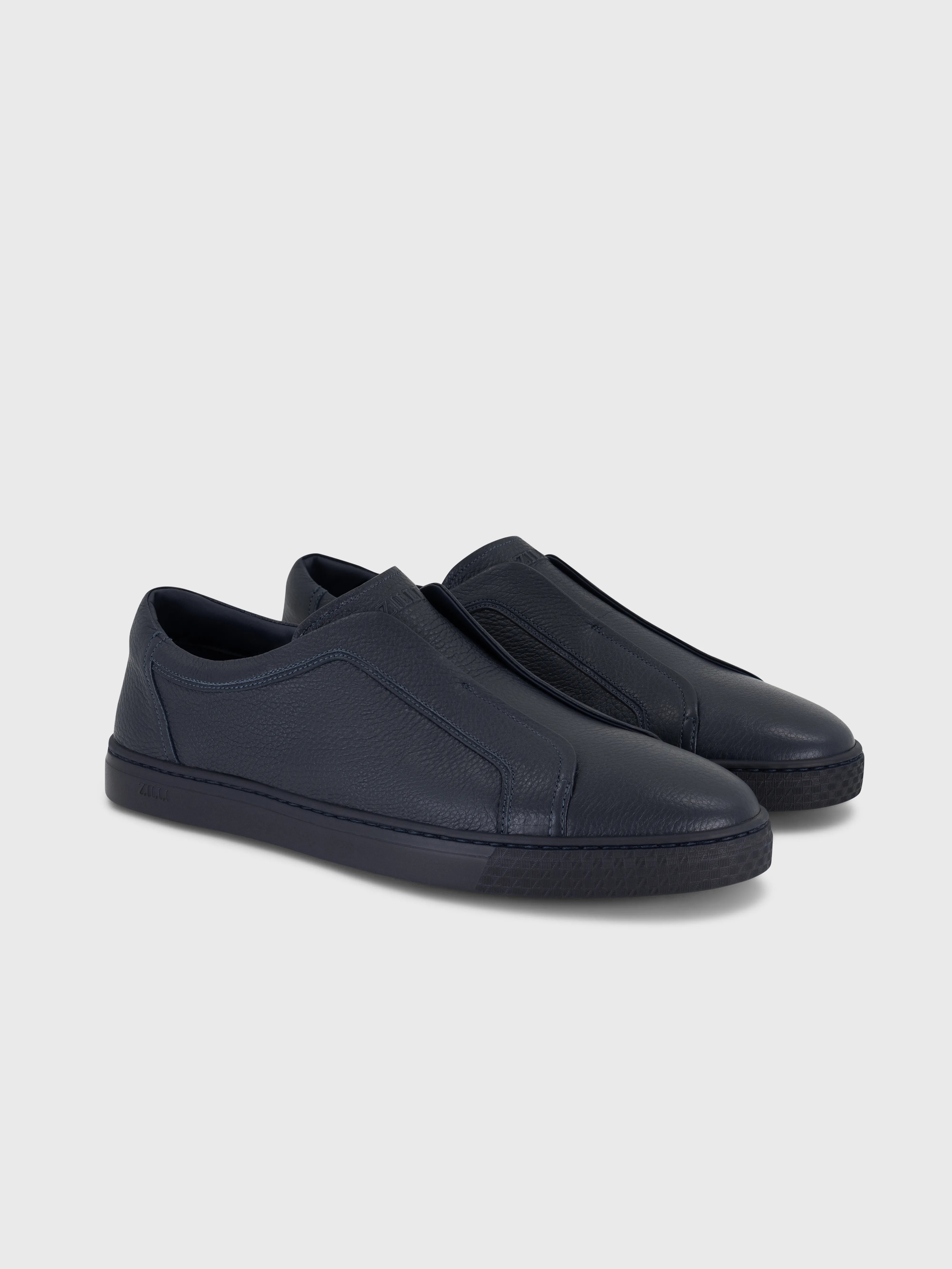 Кроссовки без шнурков - Темно-морской