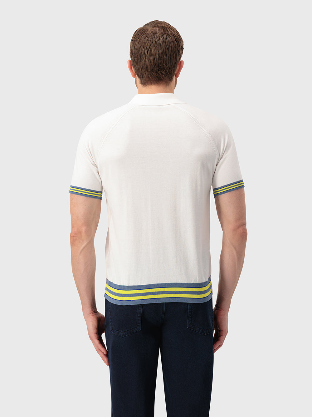 Рубашка-поло с логотипом - натуральный белый