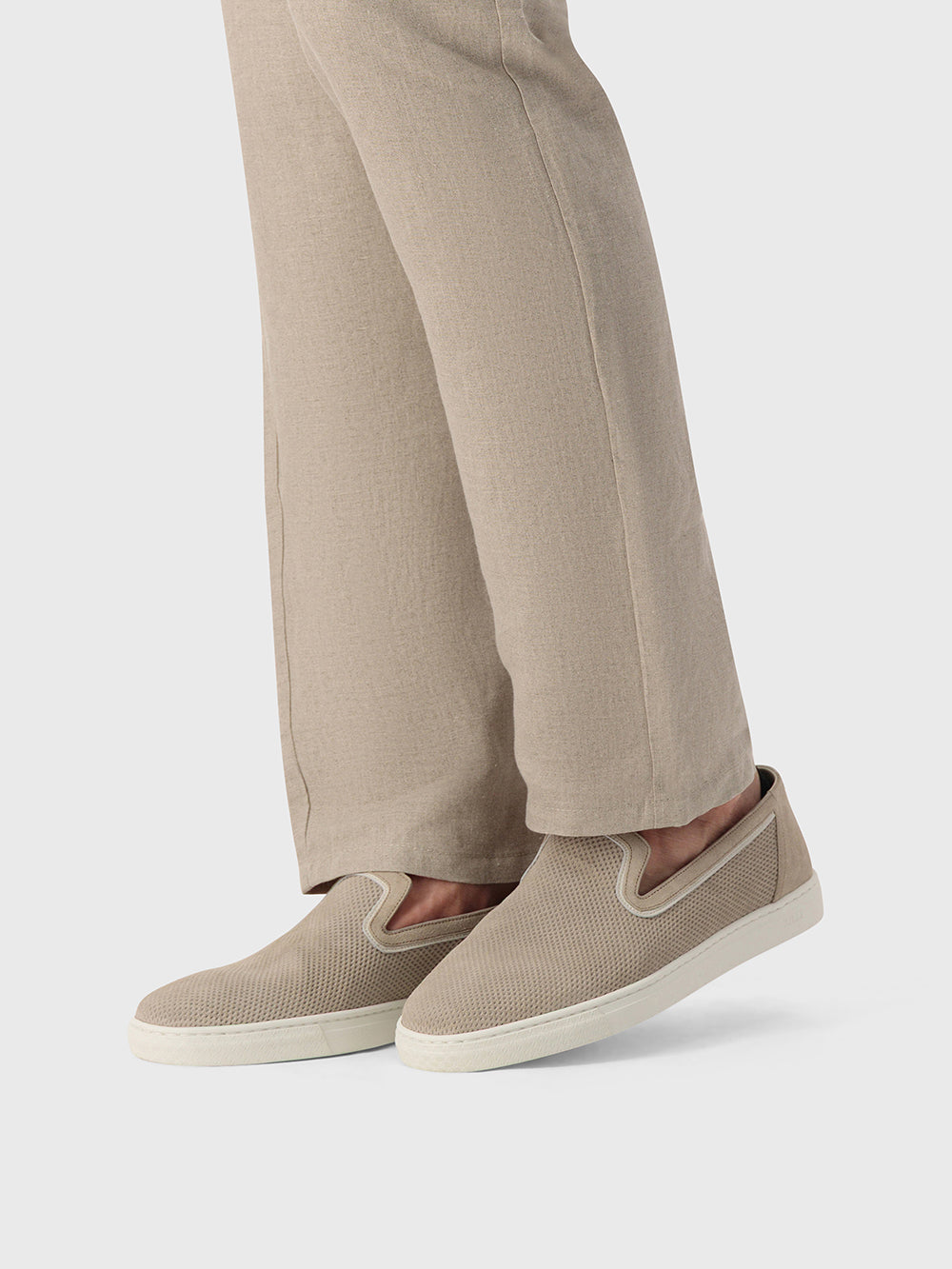 Замшевые кроссовки-слипы - Камень