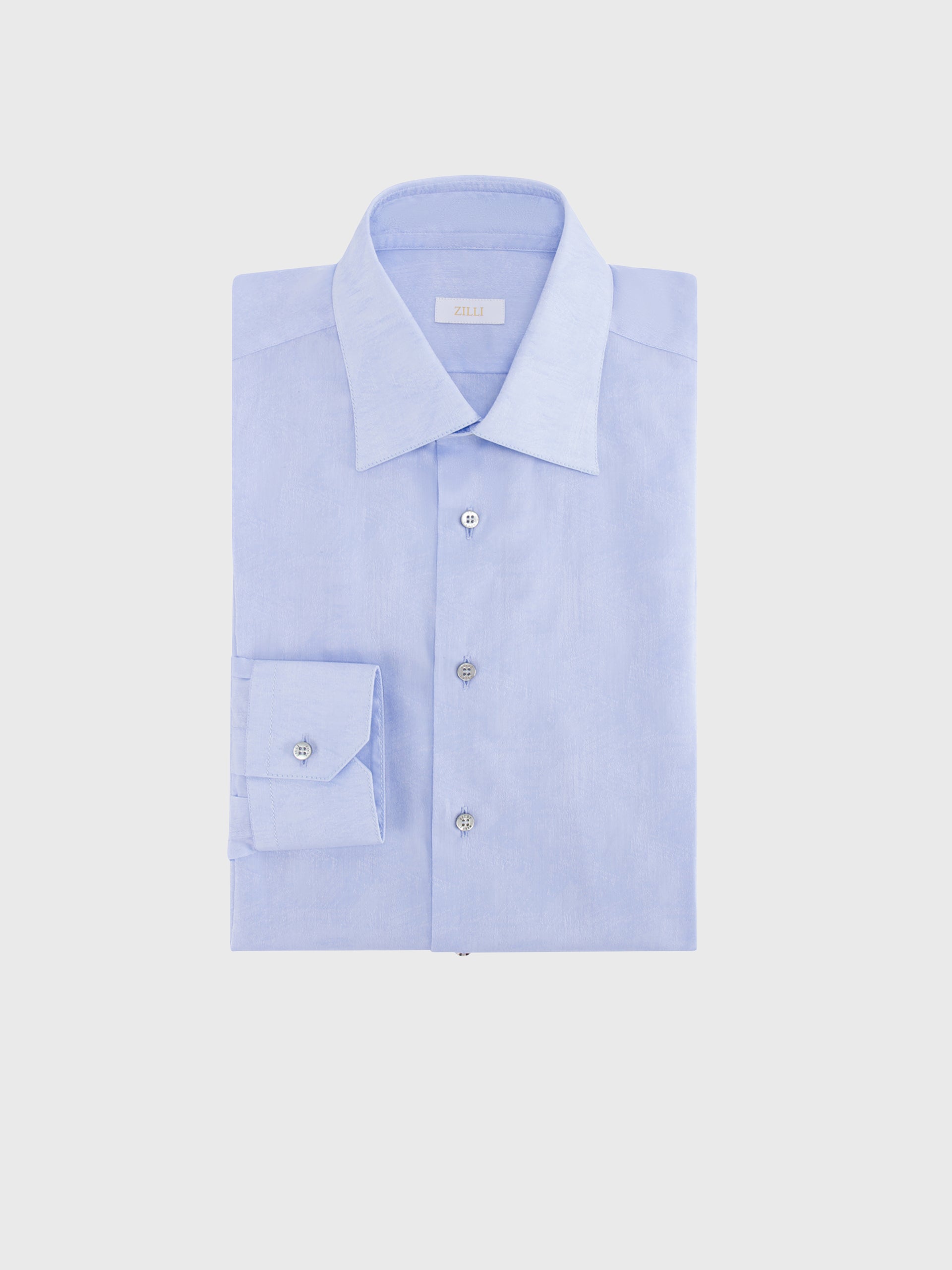 Хлопковая рубашка с длинным рукавом