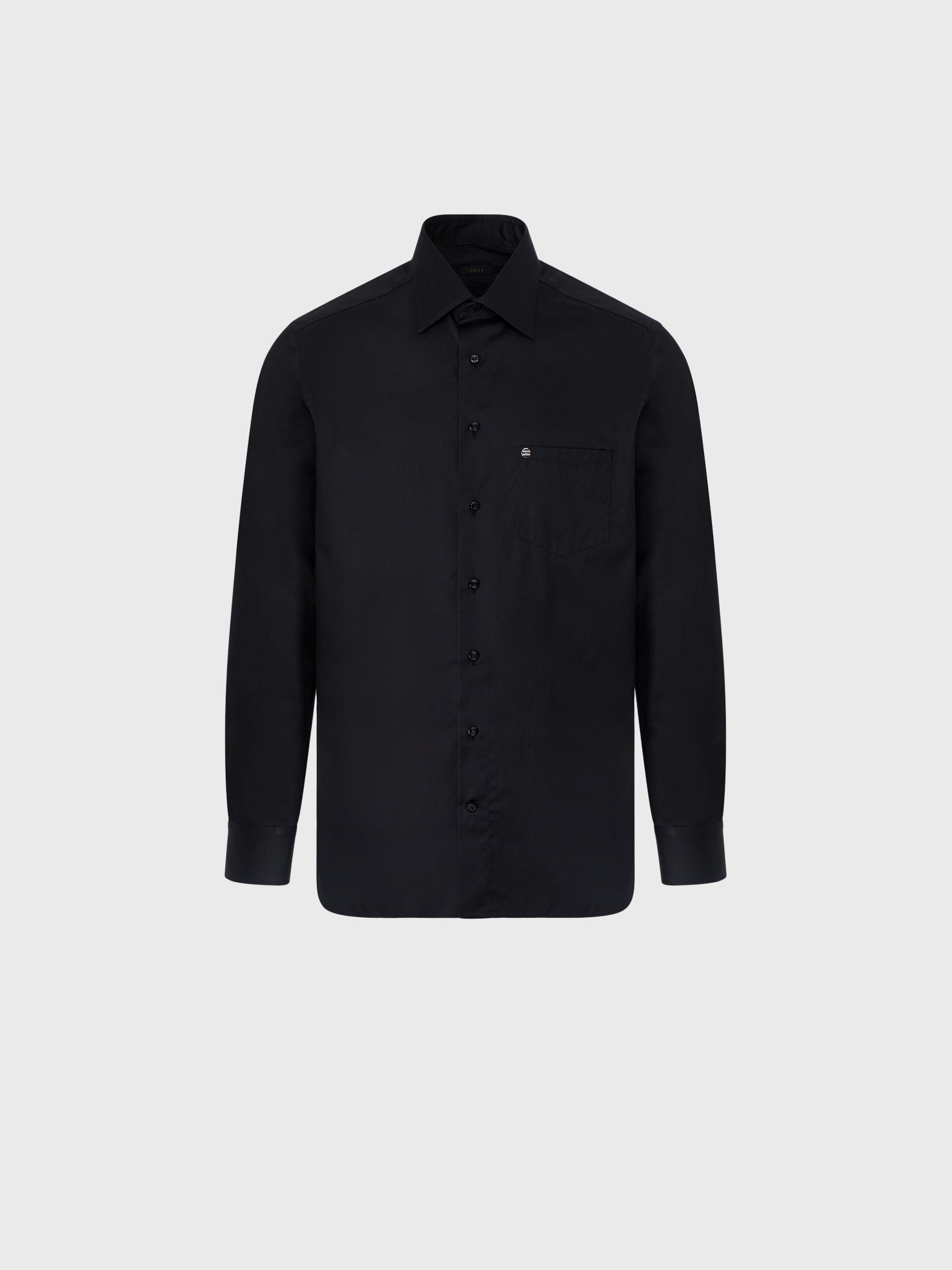 Рубашка с длинным рукавом с тройной строчкой