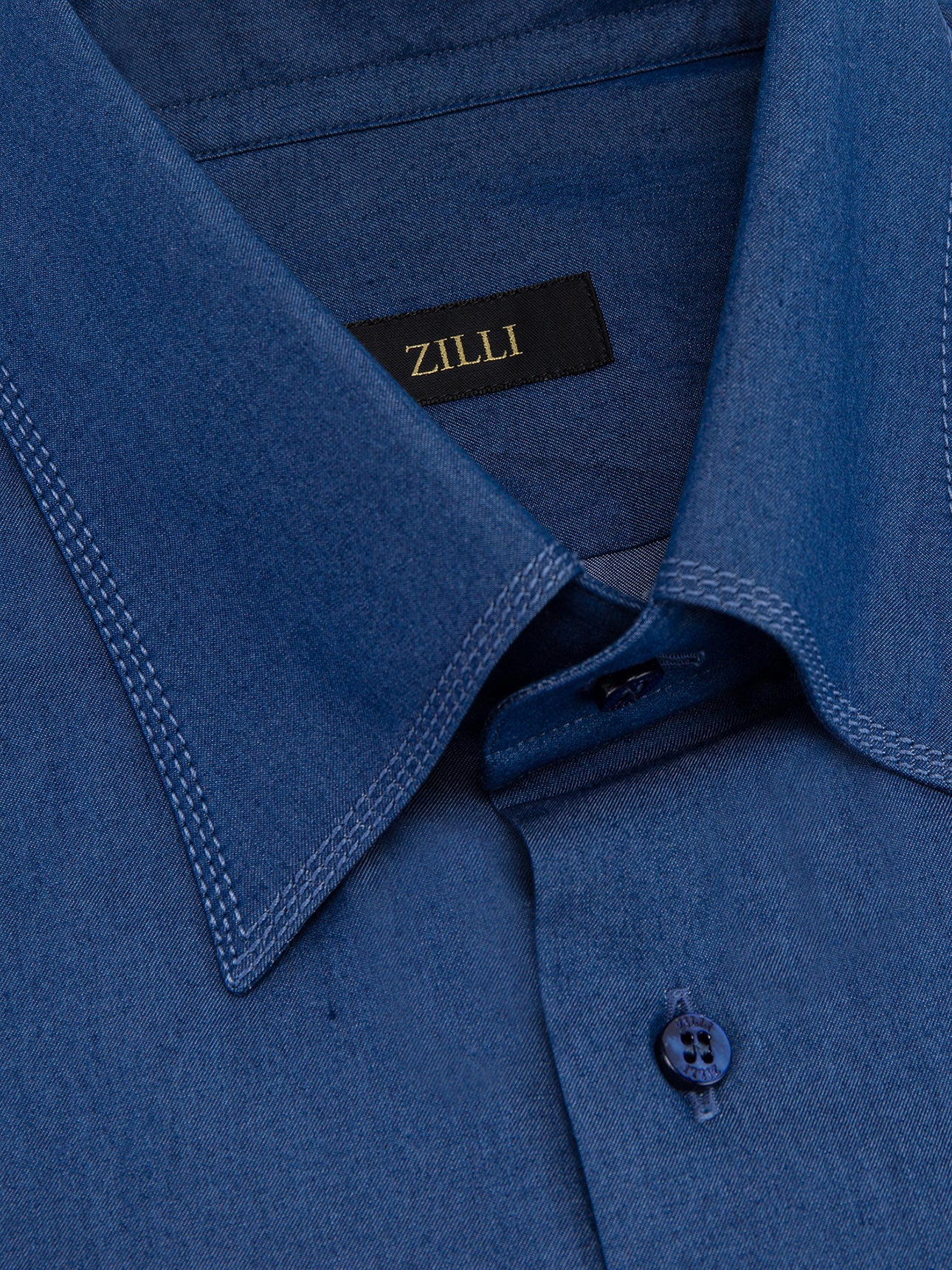 Рубашка с длинным рукавом из хлопка и лайкры