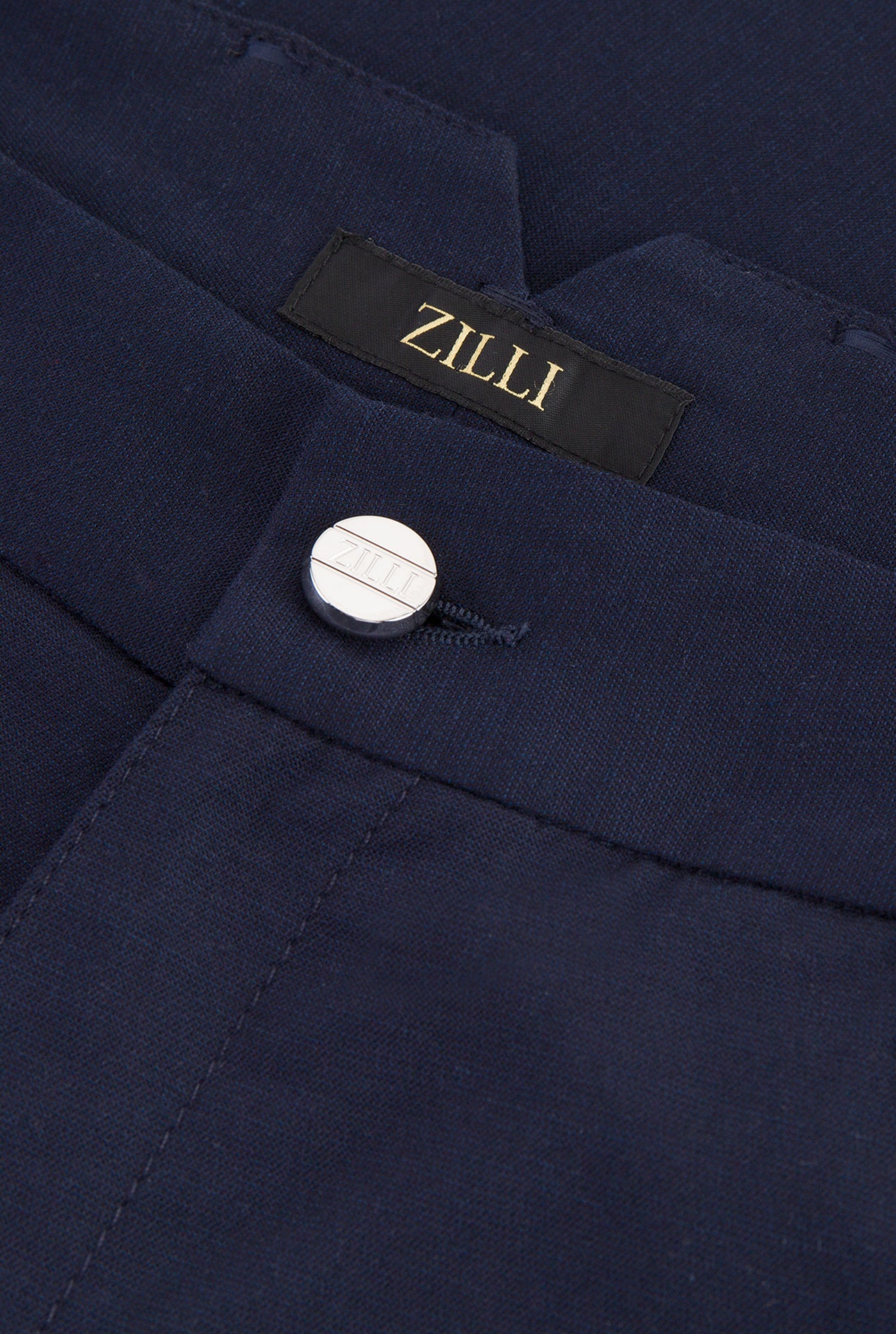 Облегающие брюки из хлопка и шелка