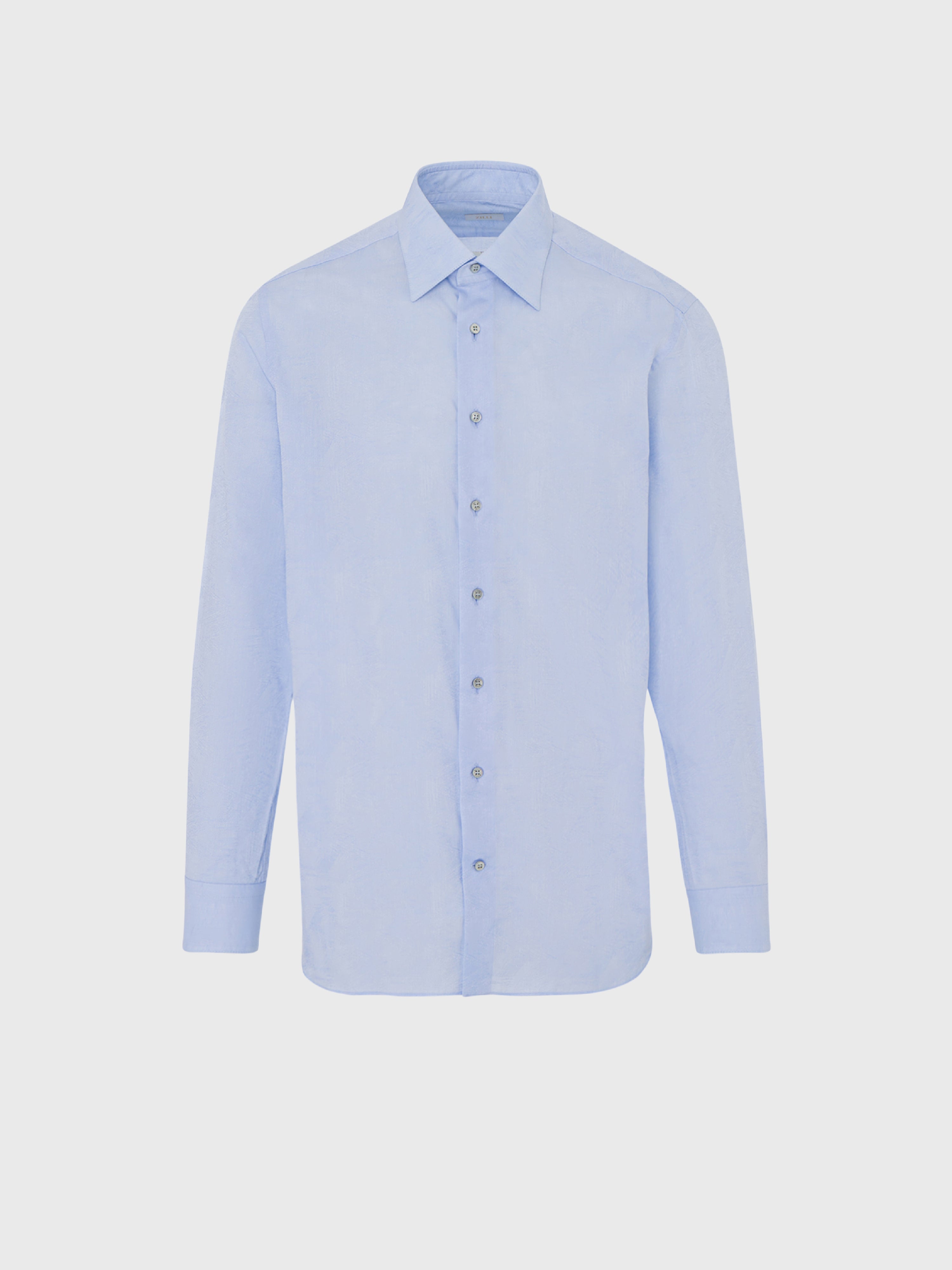 Хлопковая рубашка с длинным рукавом