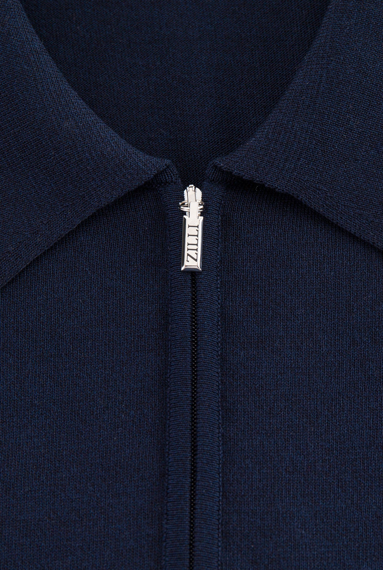 Рубашка-поло на молнии с надписью Zilli