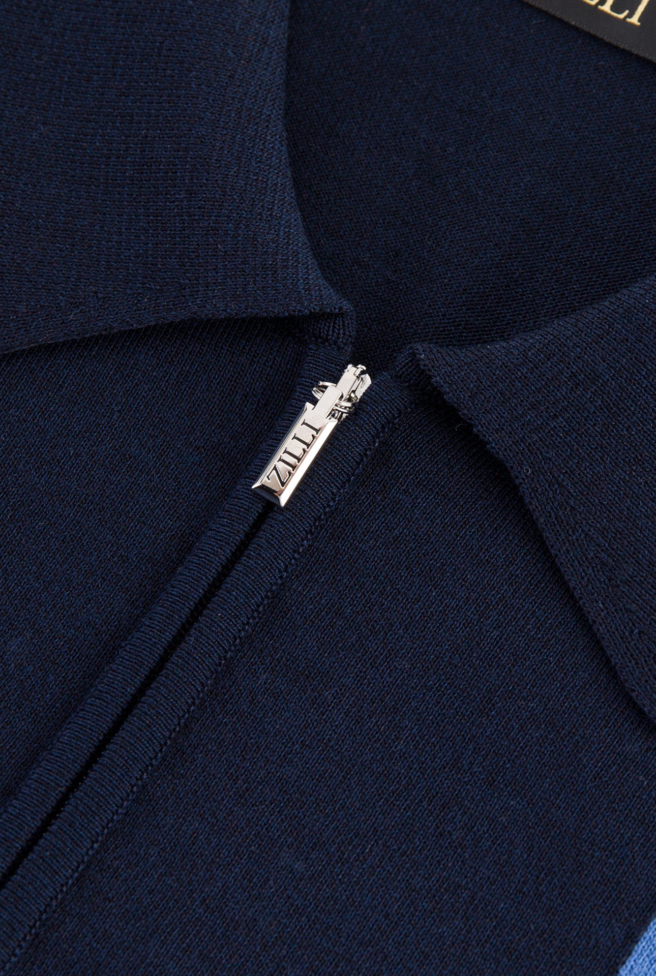Рубашка-поло на молнии с надписью Zilli