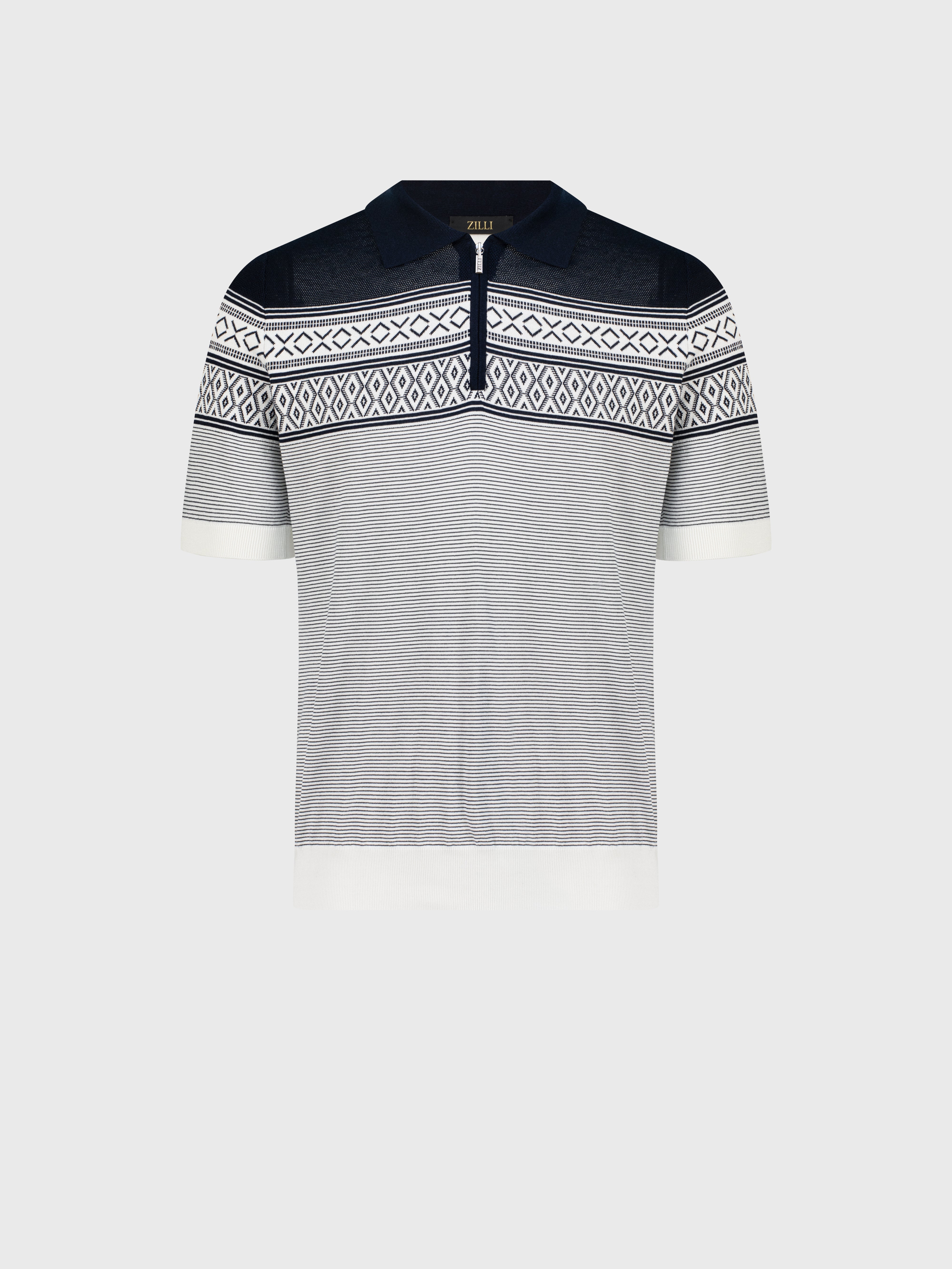 Рубашка-поло на молнии