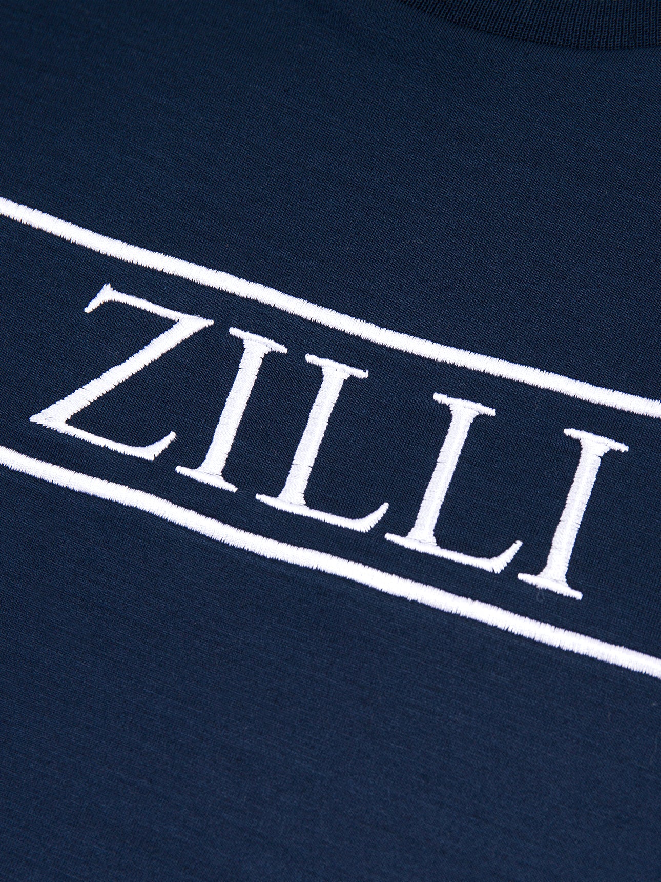 Хлопковая футболка с ребристым воротником