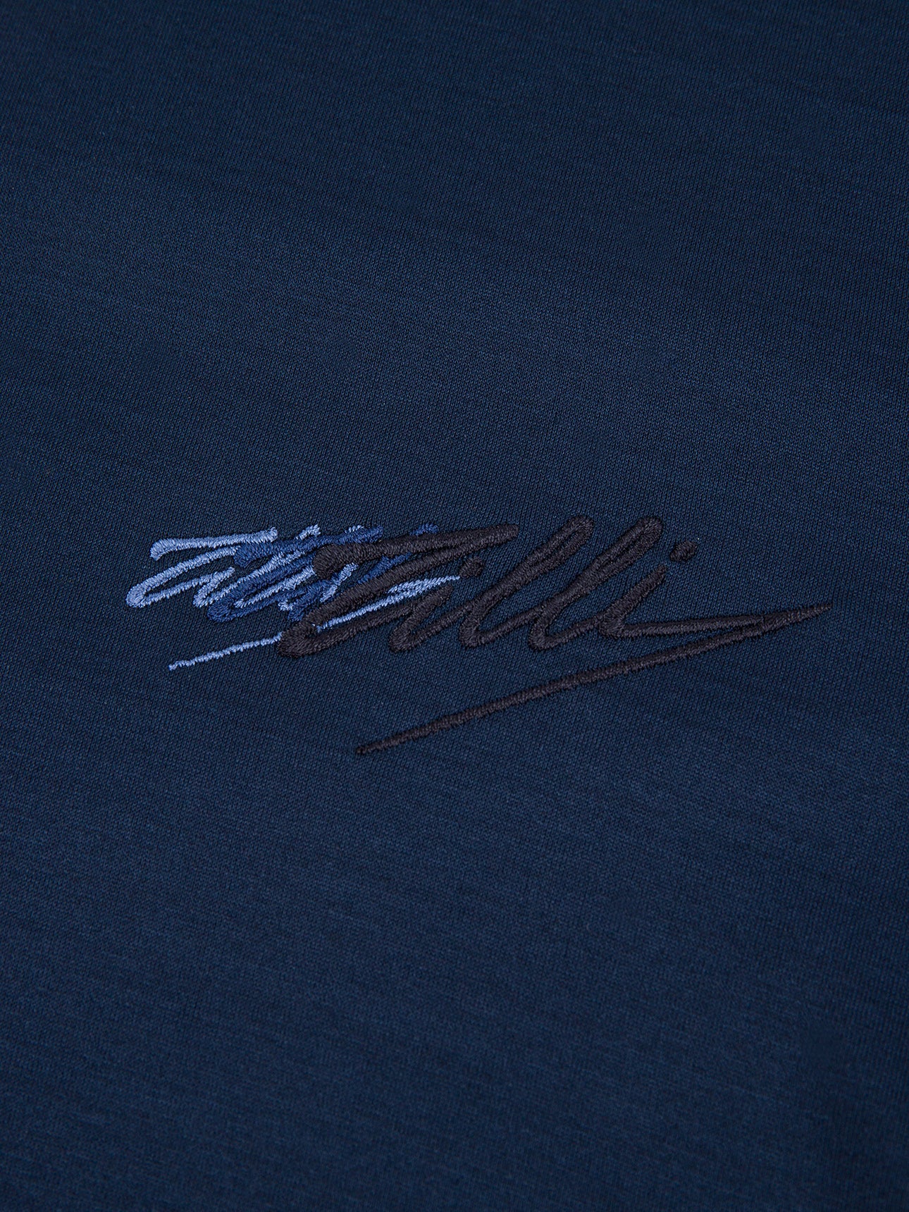 Хлопковая футболка с сатиновой отделкой