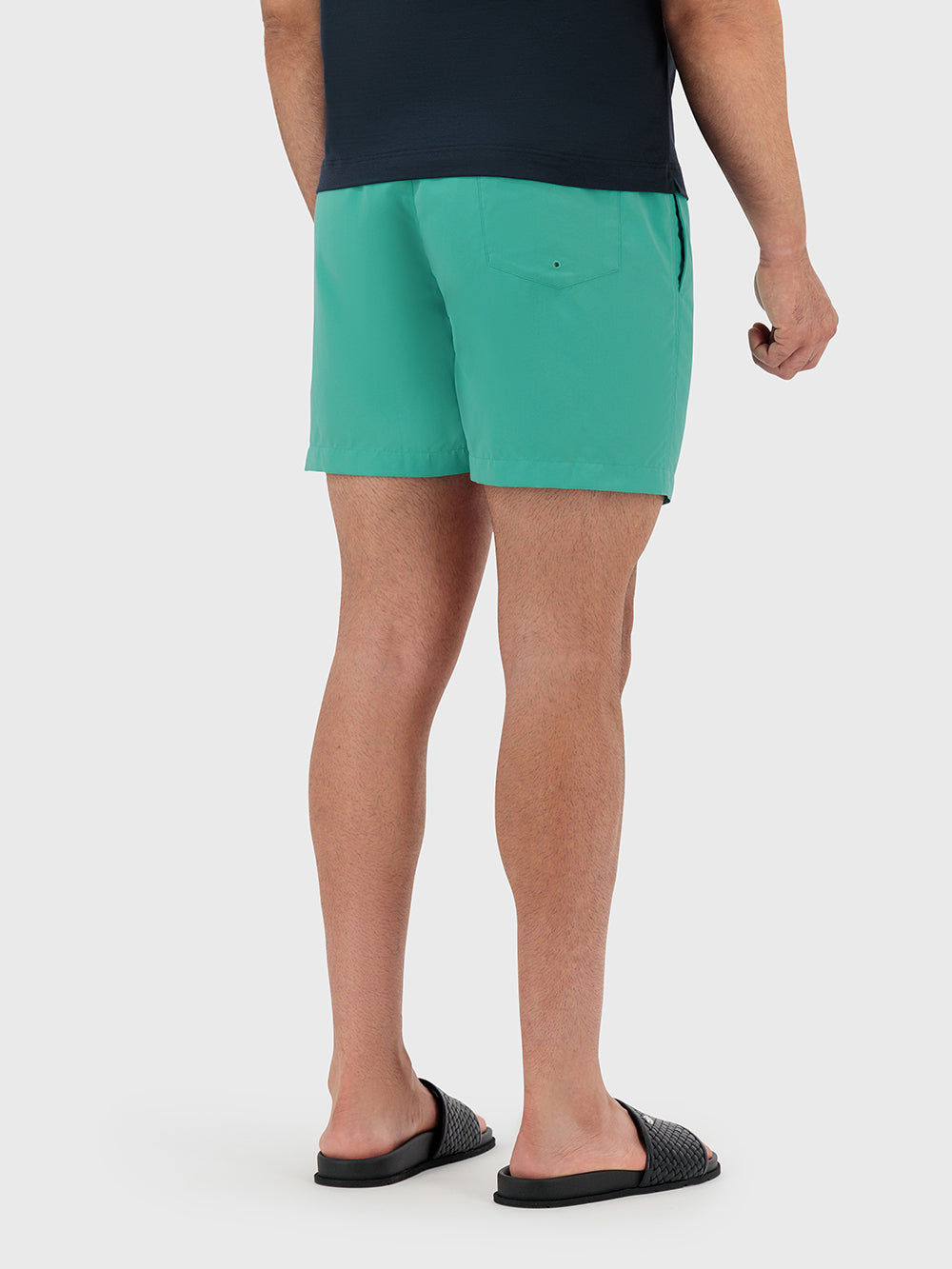 Монохромные плавательные шорты - Зеленый