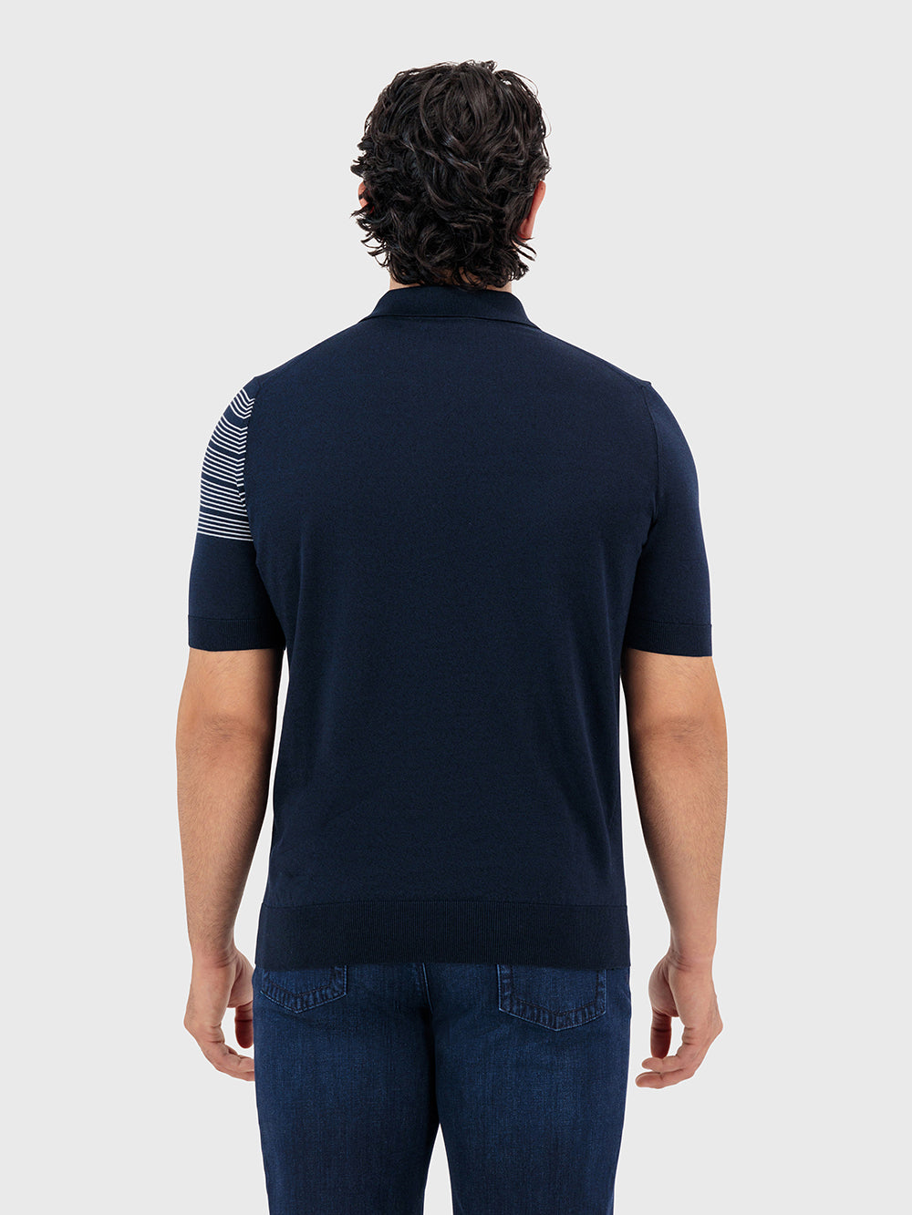 Поло на молнии с надписью Zilli