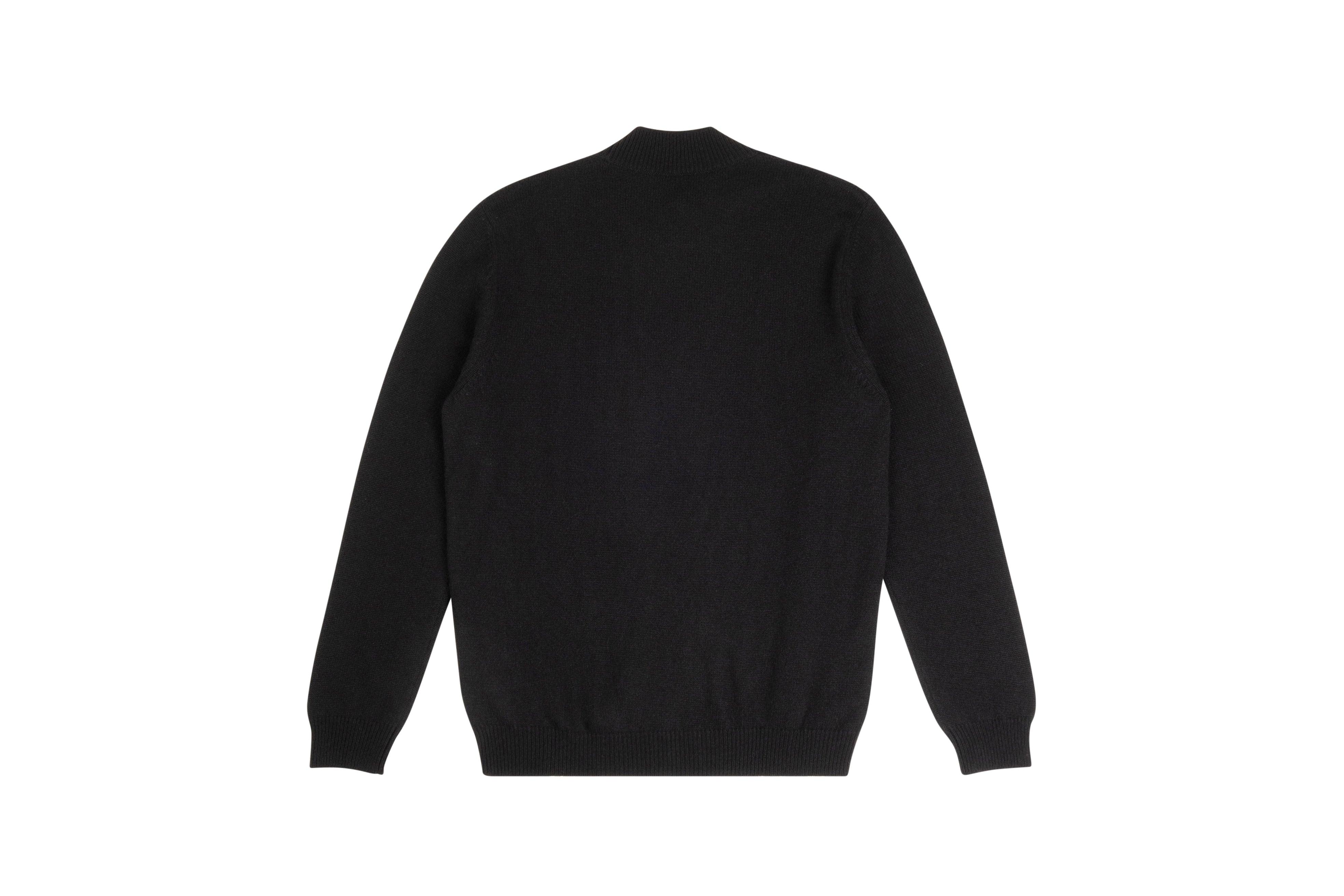 Свитер с вороненой горловиной и вышивкой льва - ZILLI