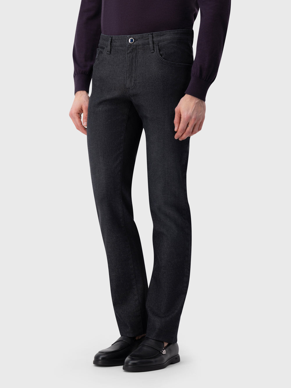 ZILLI Detail Denim — черно-коричневый