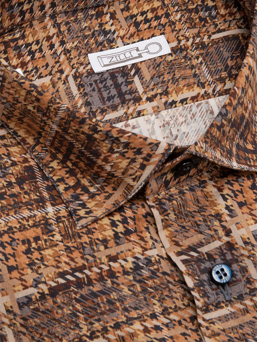 قميص كلاسيكي بأكمام طويلة من القطن الفانيلا الكلاسيكي