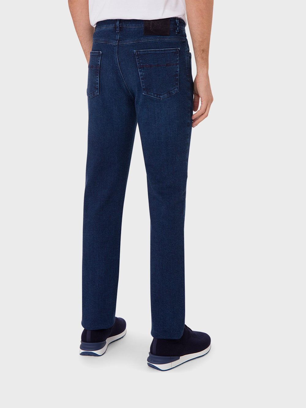 بنطلون جينز بقصة ضيقة من القطن