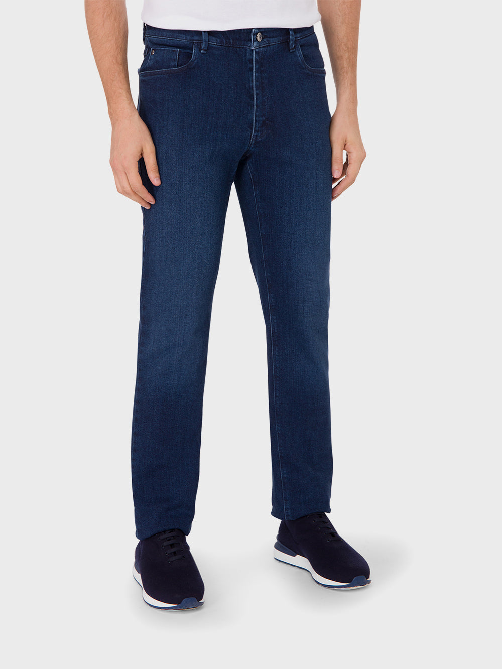 بنطلون جينز بقصة ضيقة من القطن