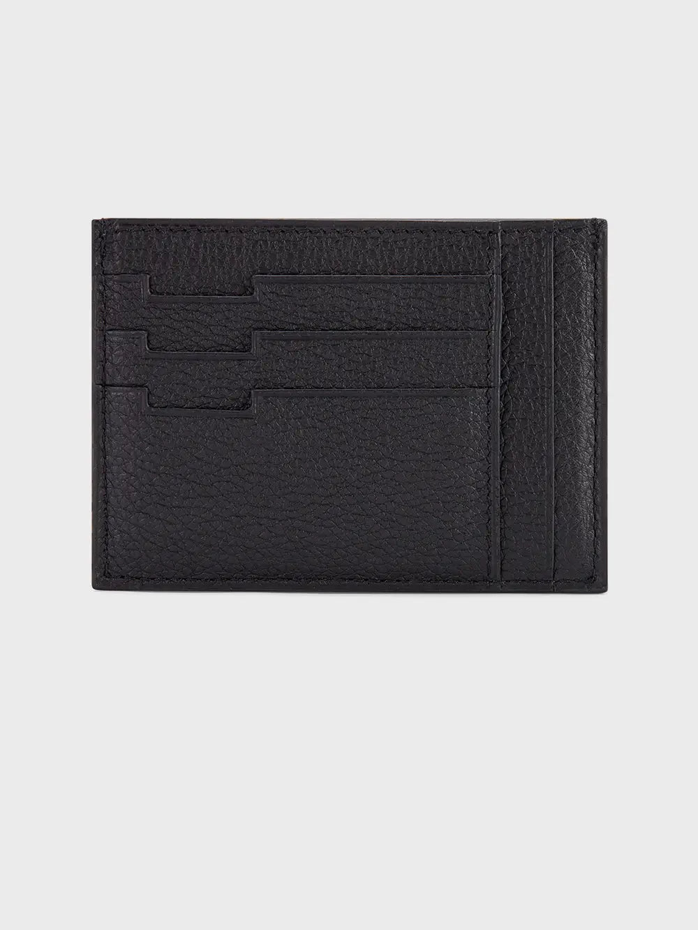 حافظة بطاقات ائتمان من جلد العجل المحبب