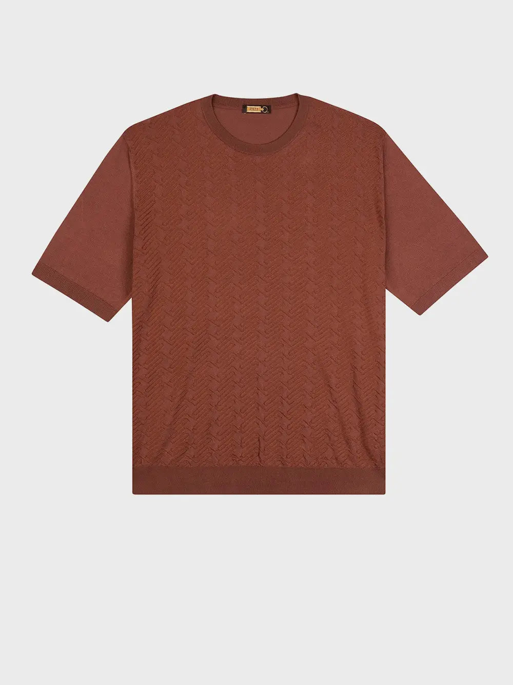 كنزة صوفية من زيللي بنسيج هندسي