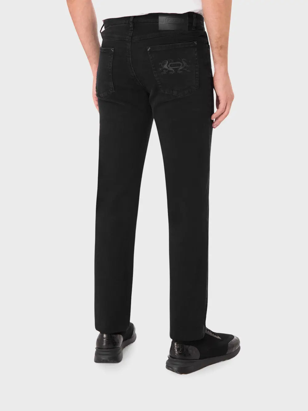 بنطلون جينز بقصة ضيقة من القطن