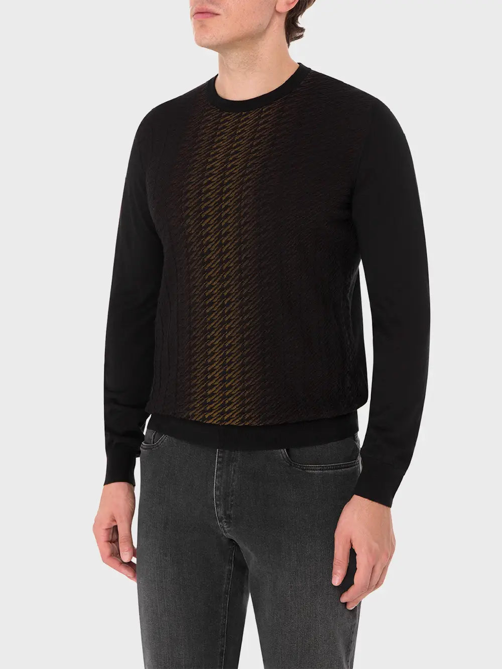 كنزة برقبة مستديرة