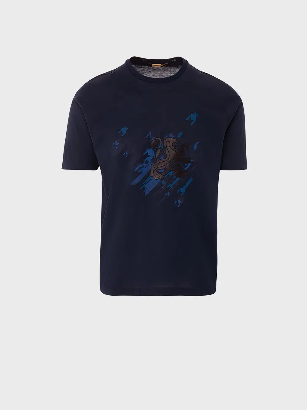 تي شيرت جريفون مرصع بجلد الخروف