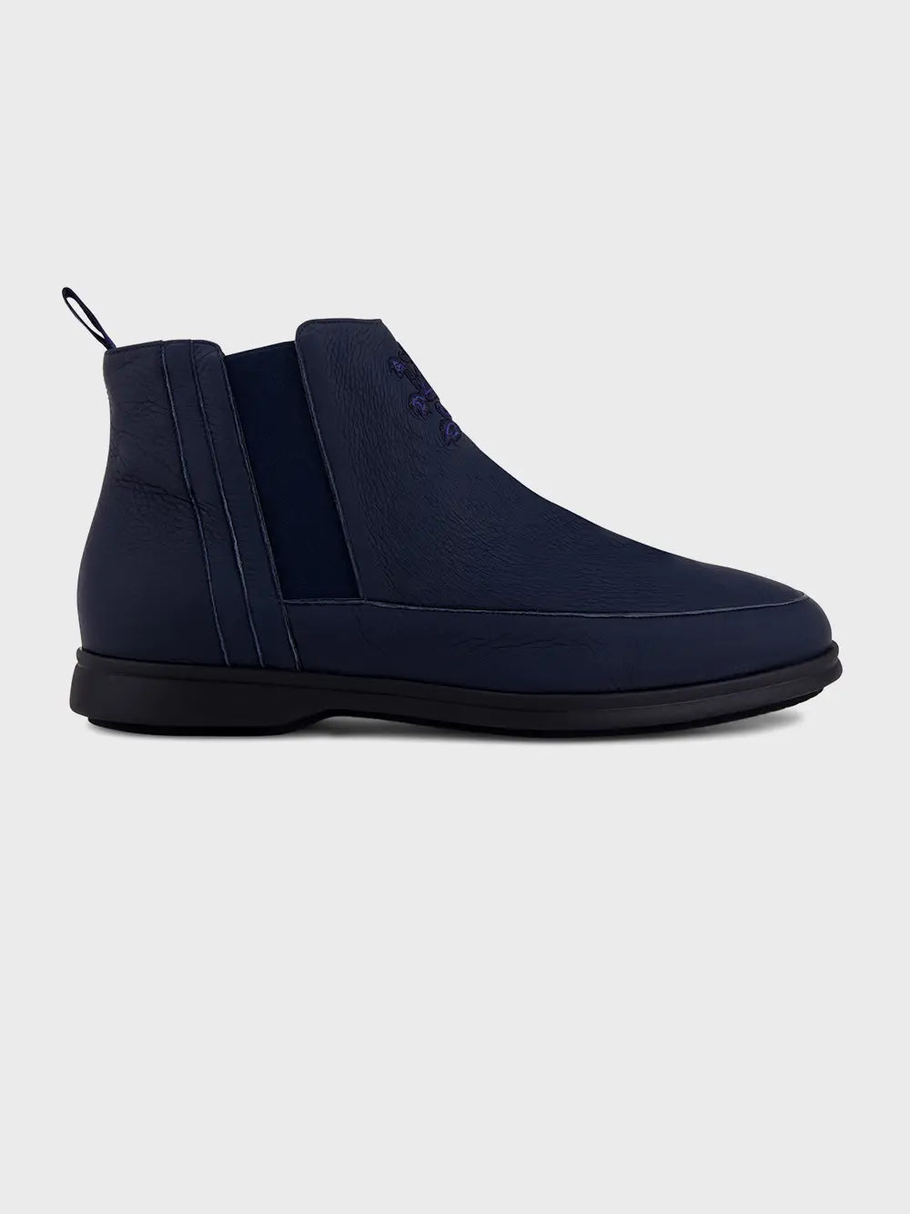 حذاء كاحل من جلد العجل