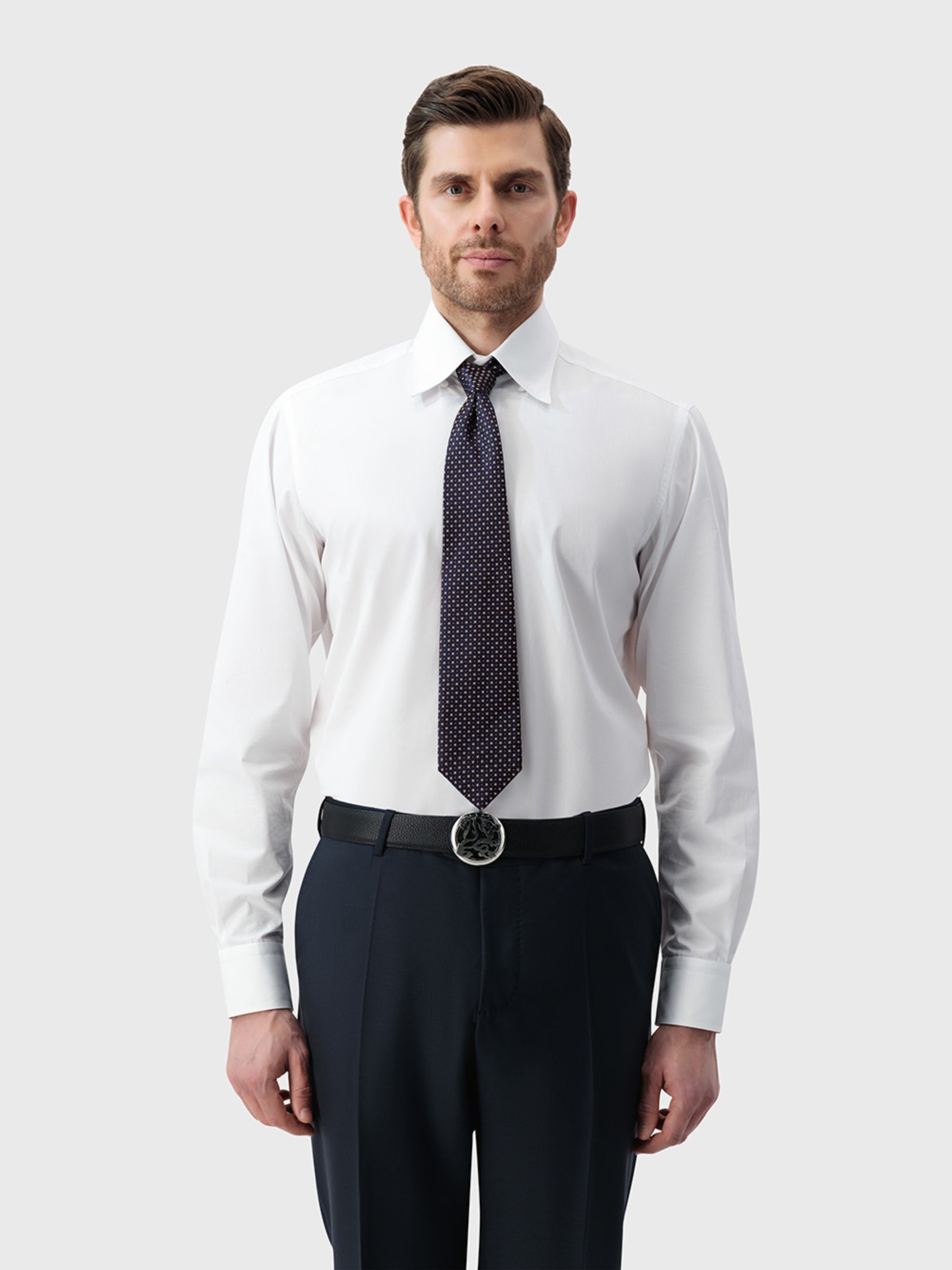 ربطة عنق 100٪ حرير مع نسيج جاكارد سلة - أخضر إنجليزي