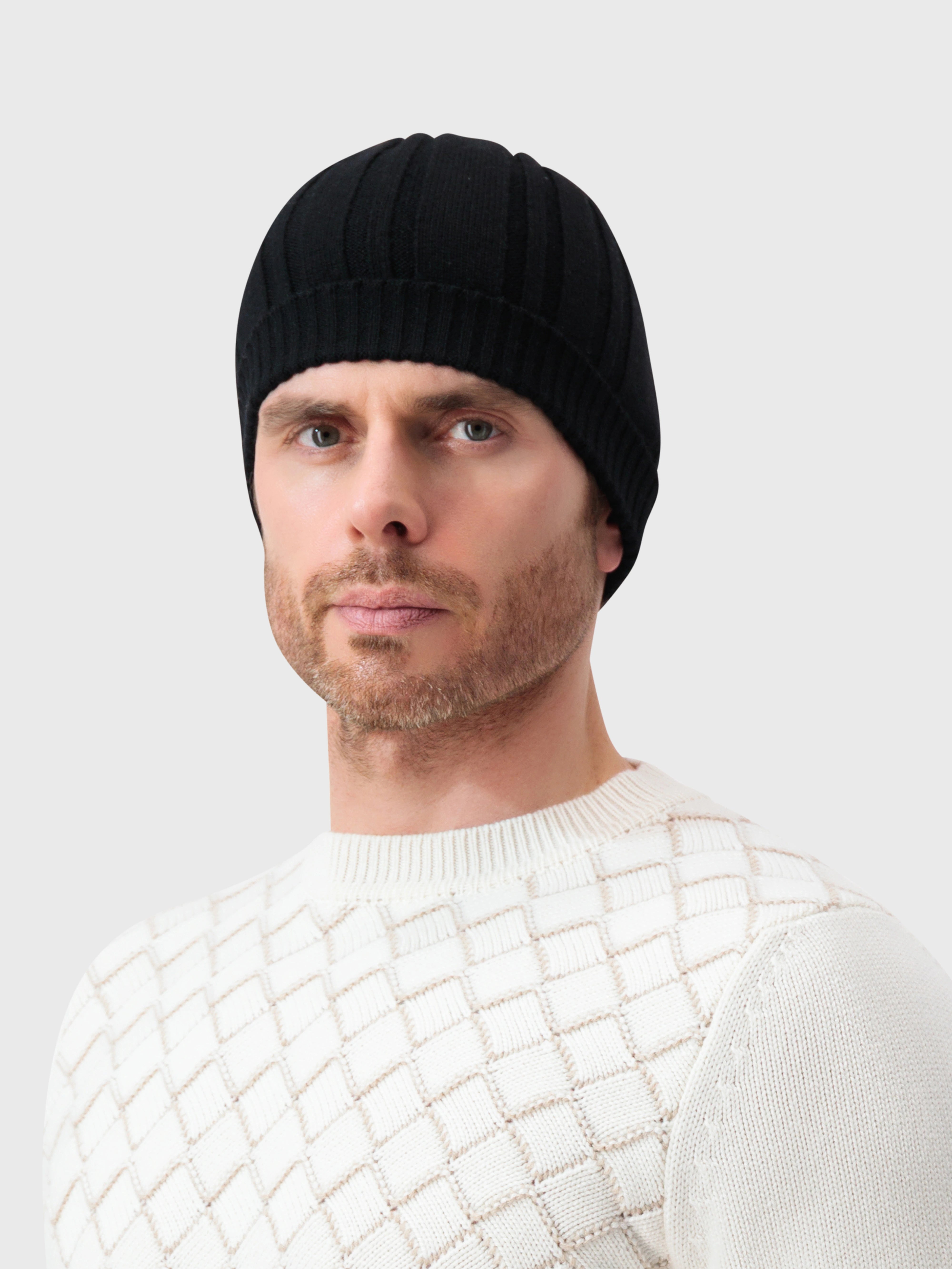 قبعة صغيرة مضلعة - أسود