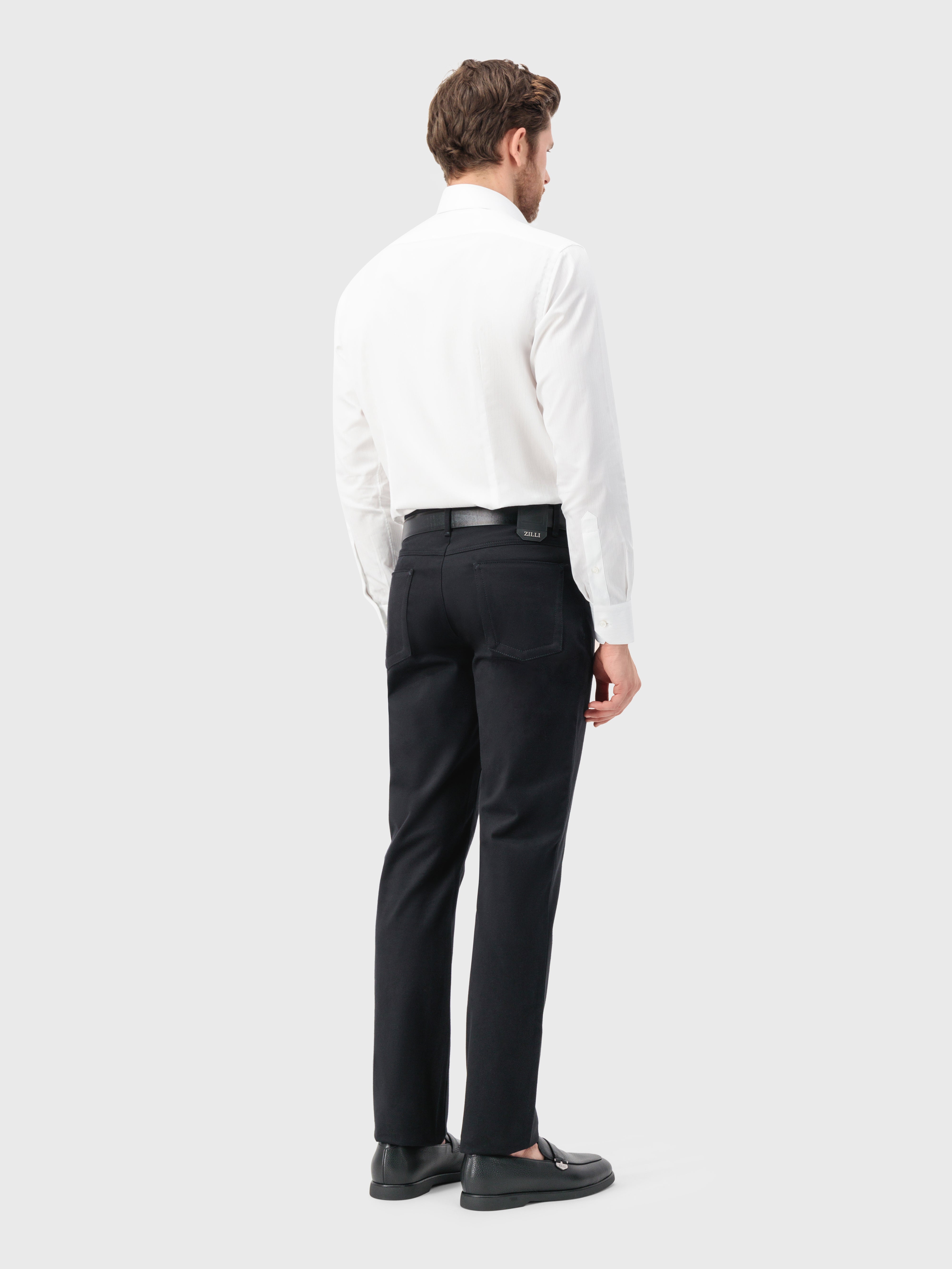 قميص قطن أبيض