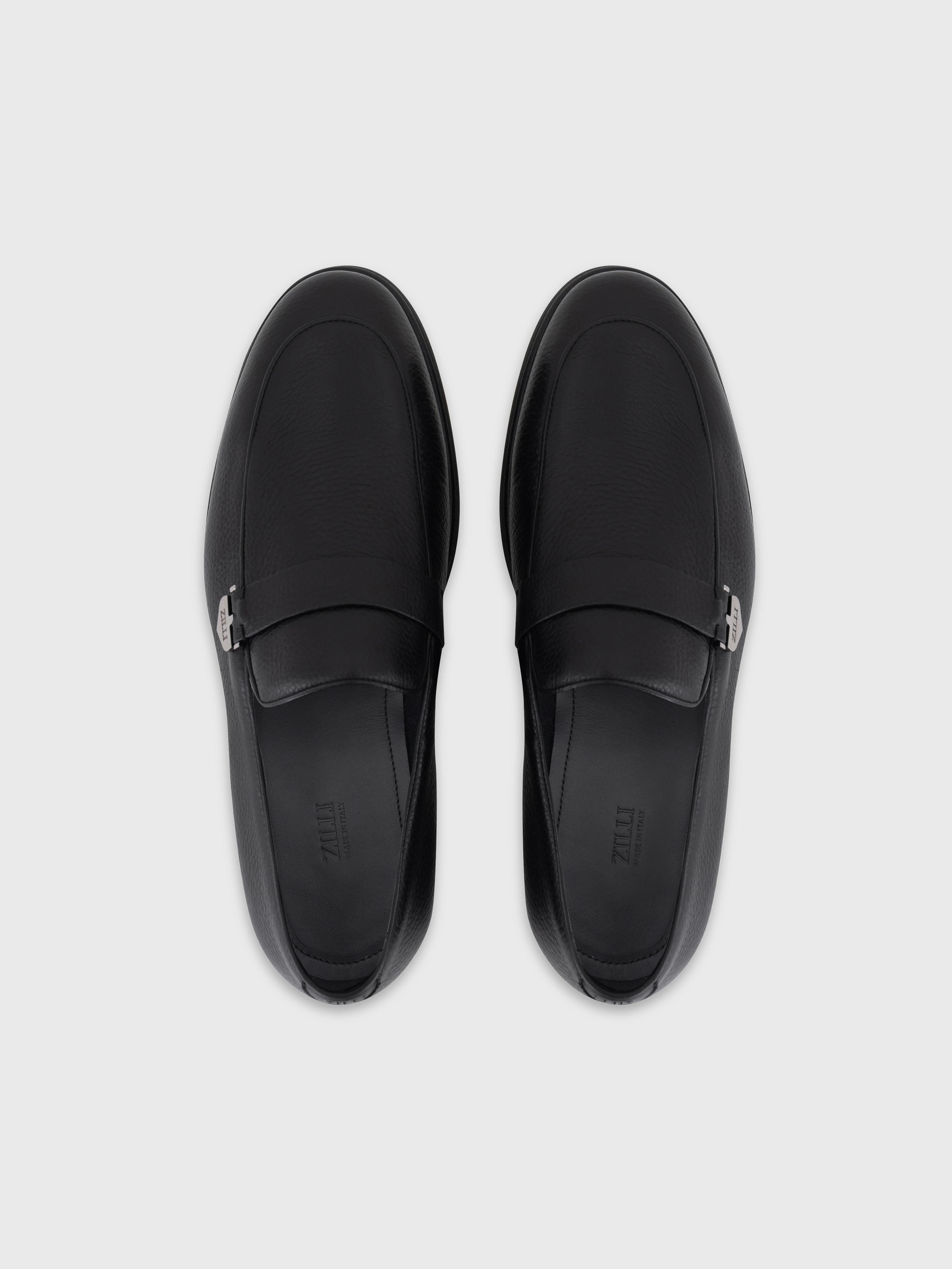 حذاء بدون كعب مزخرف من زيللي - أسود