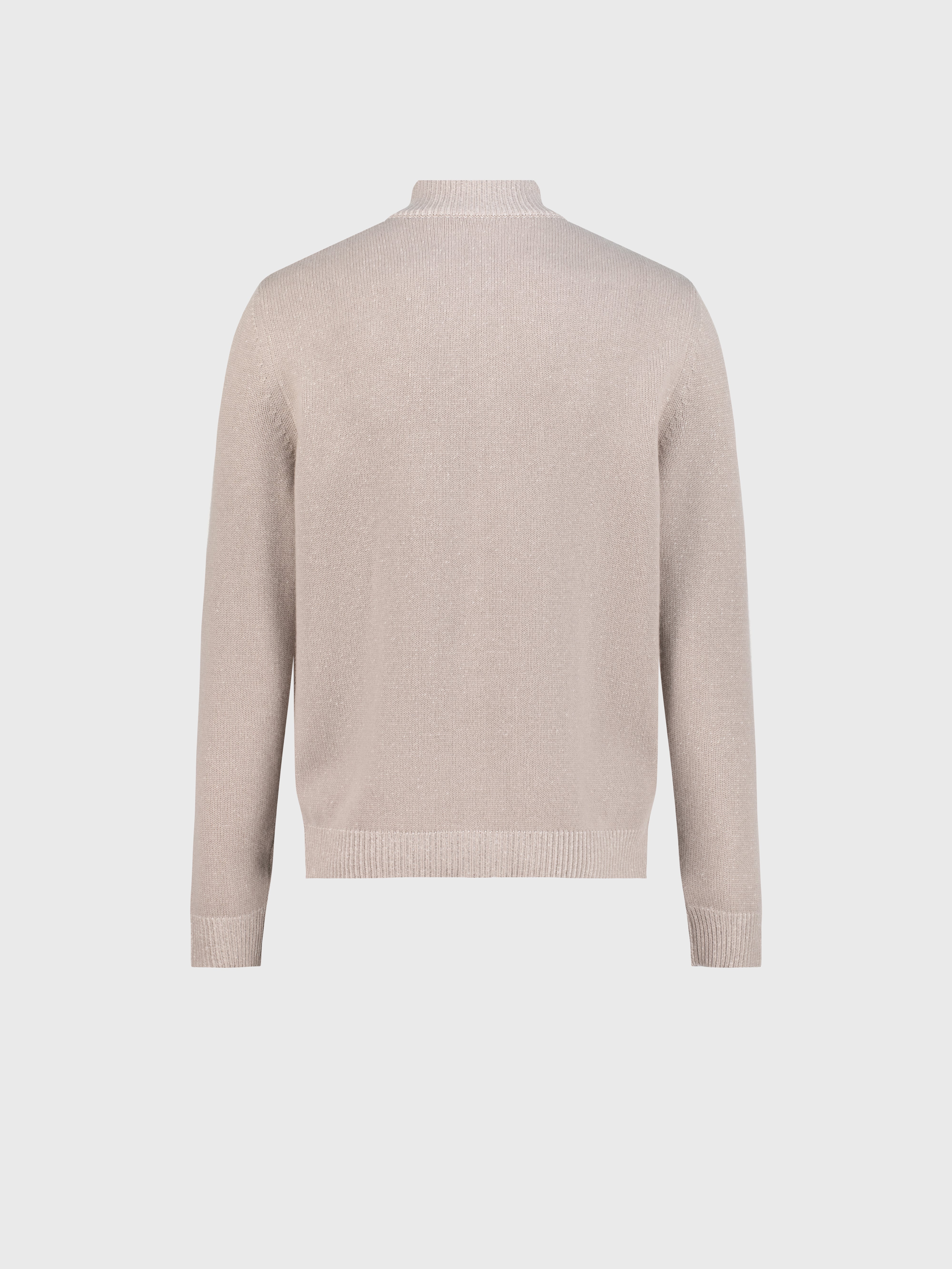 كنزة محبوكة بنقوش هندسية من الكشمير والصوف الحجري