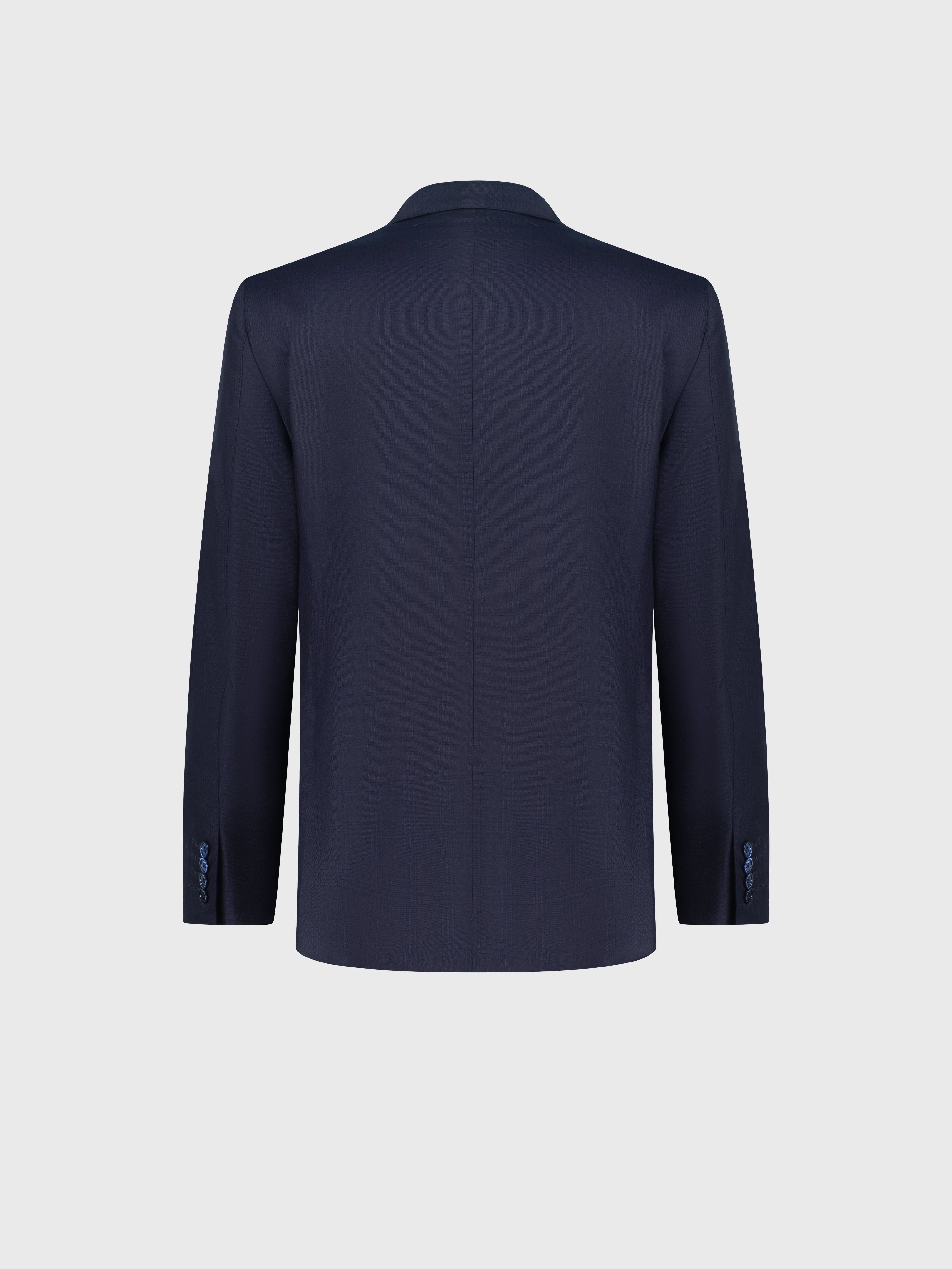 بدلة رسمية من صوف رسمي كحلي داكن