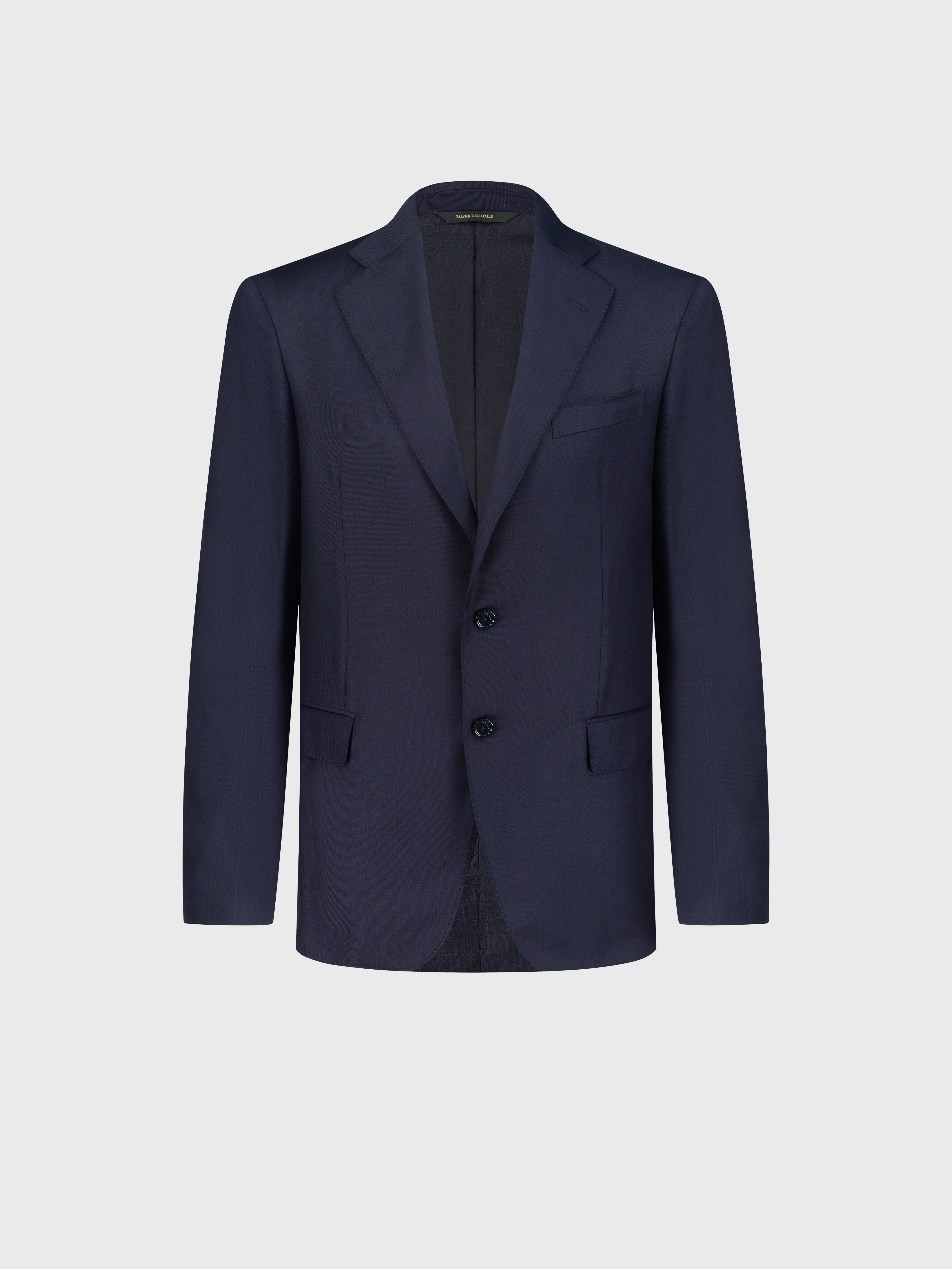 بدلة رسمية من صوف رسمي كحلي داكن