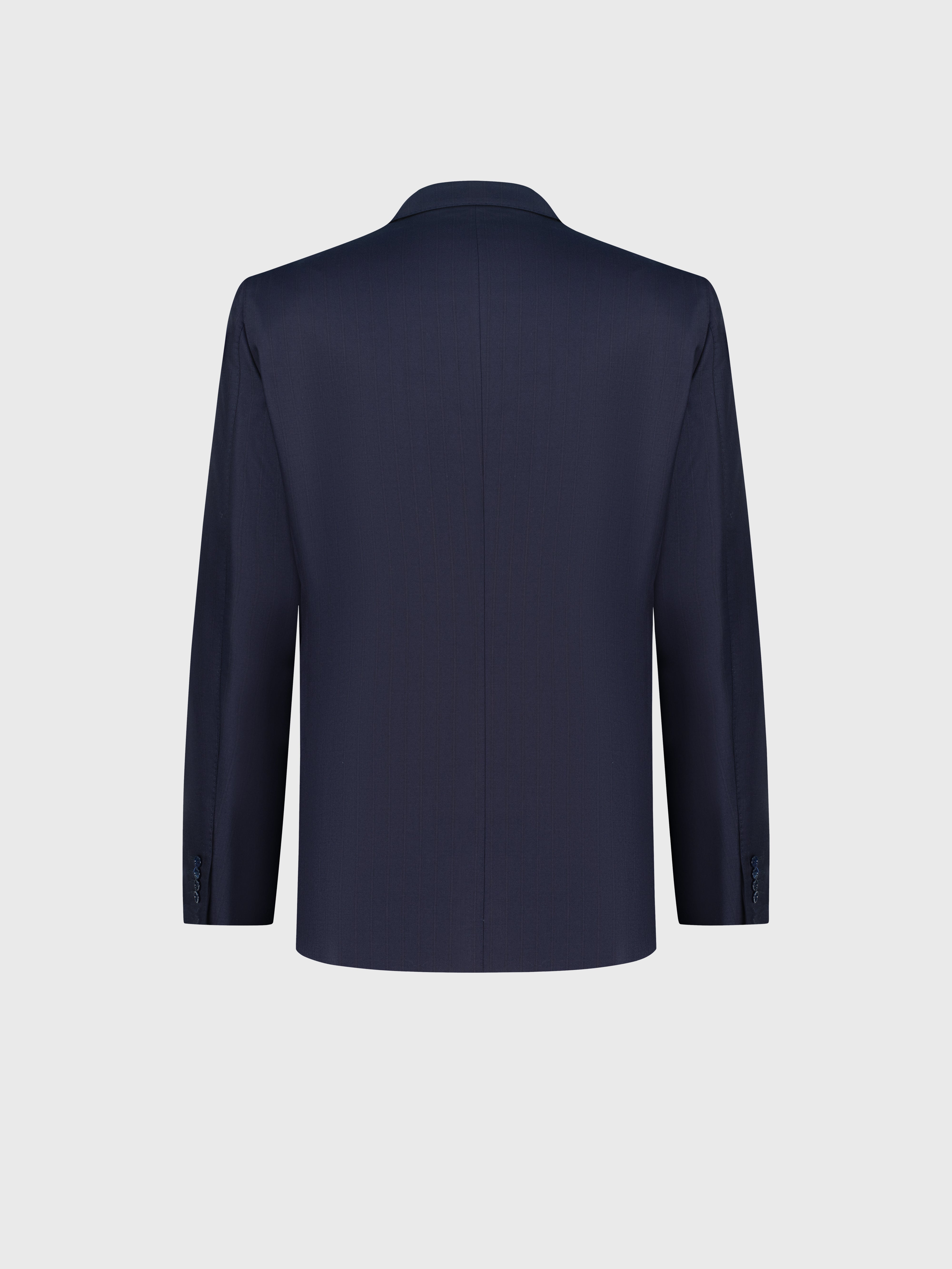 بدلة رسمية من صوف رسمي كحلي داكن