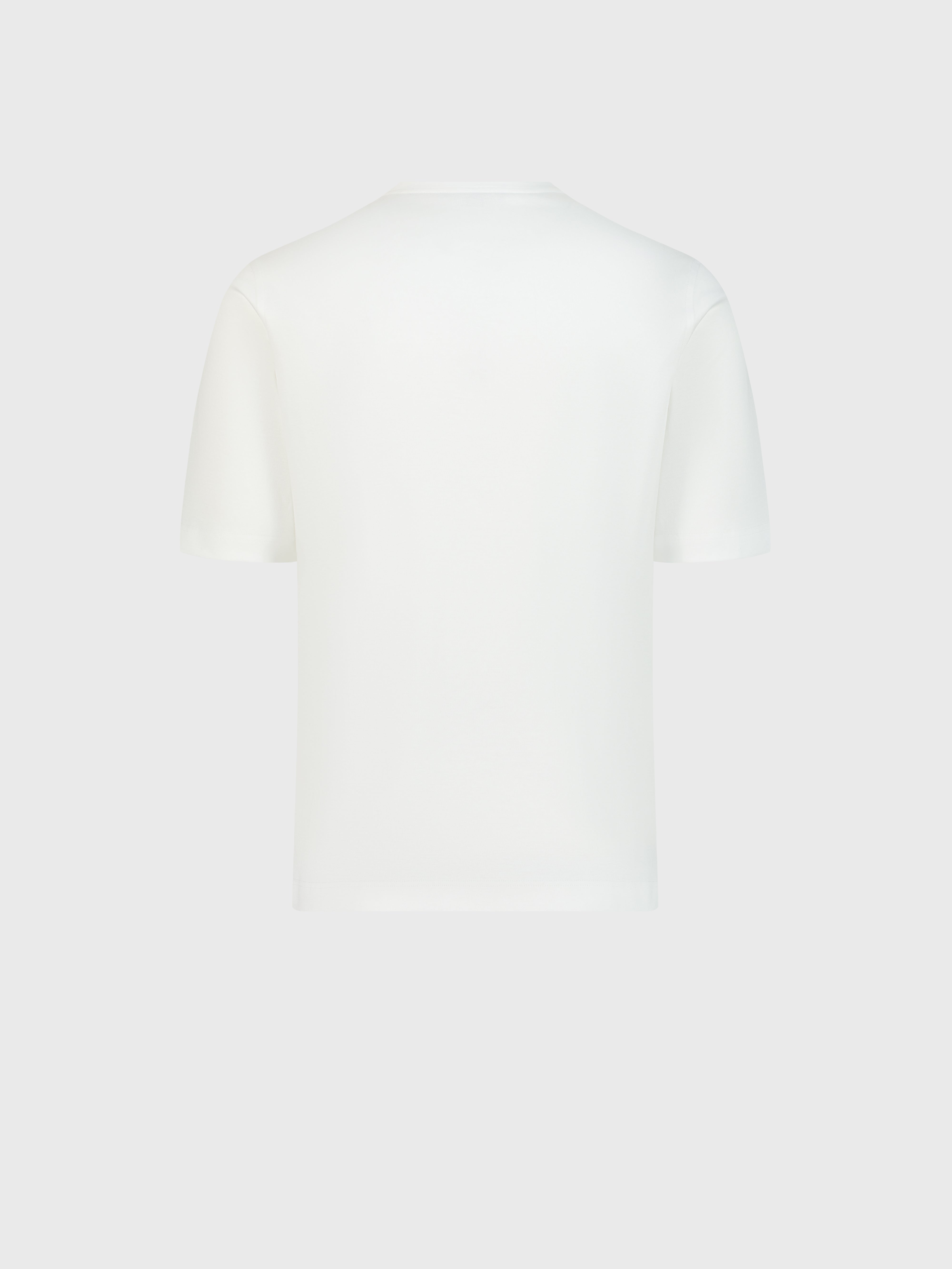 تي شيرت بتصميم جرافيك زيللي أبيض