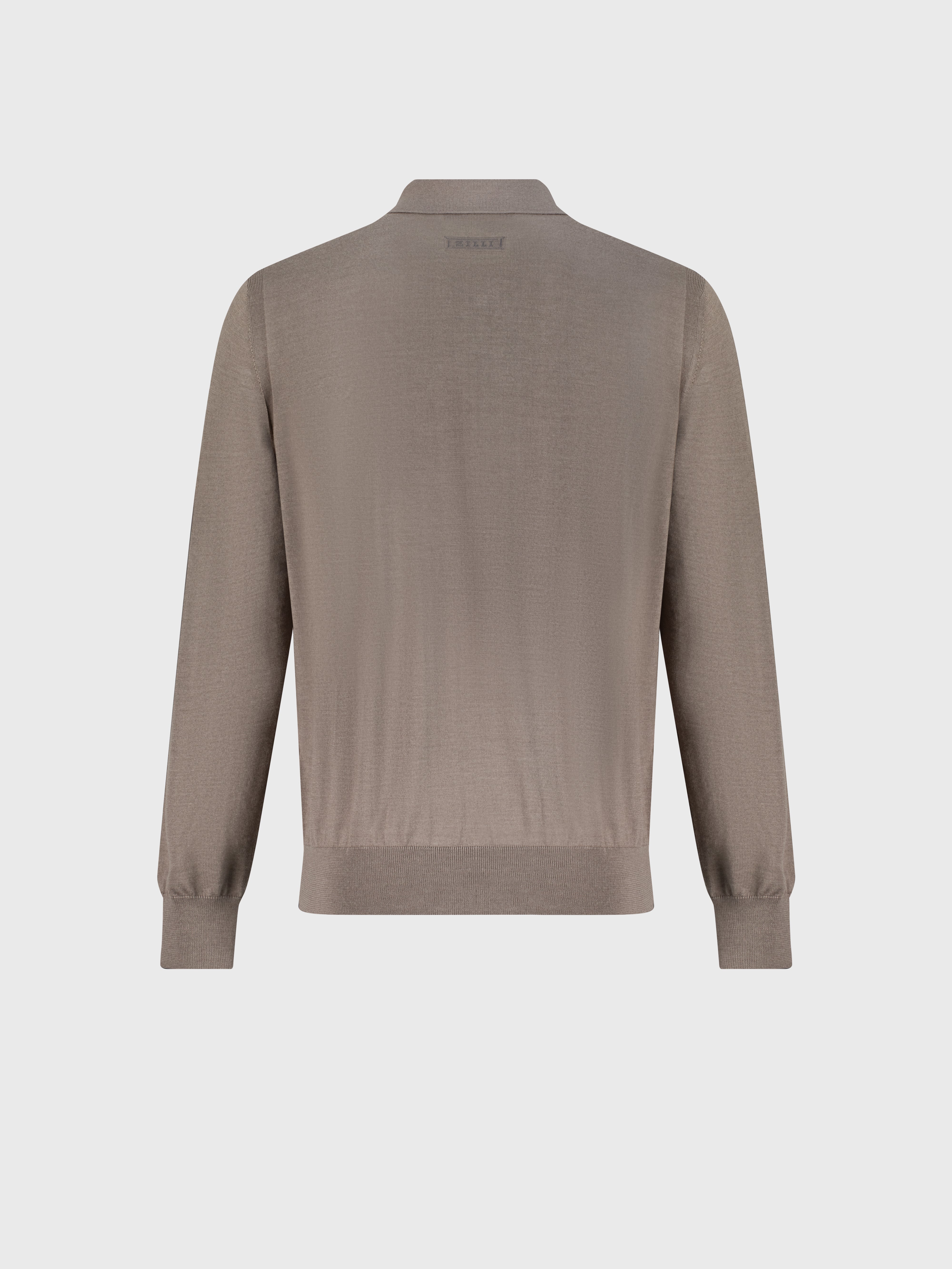 كنزة محبوكة بلون رمادي داكن