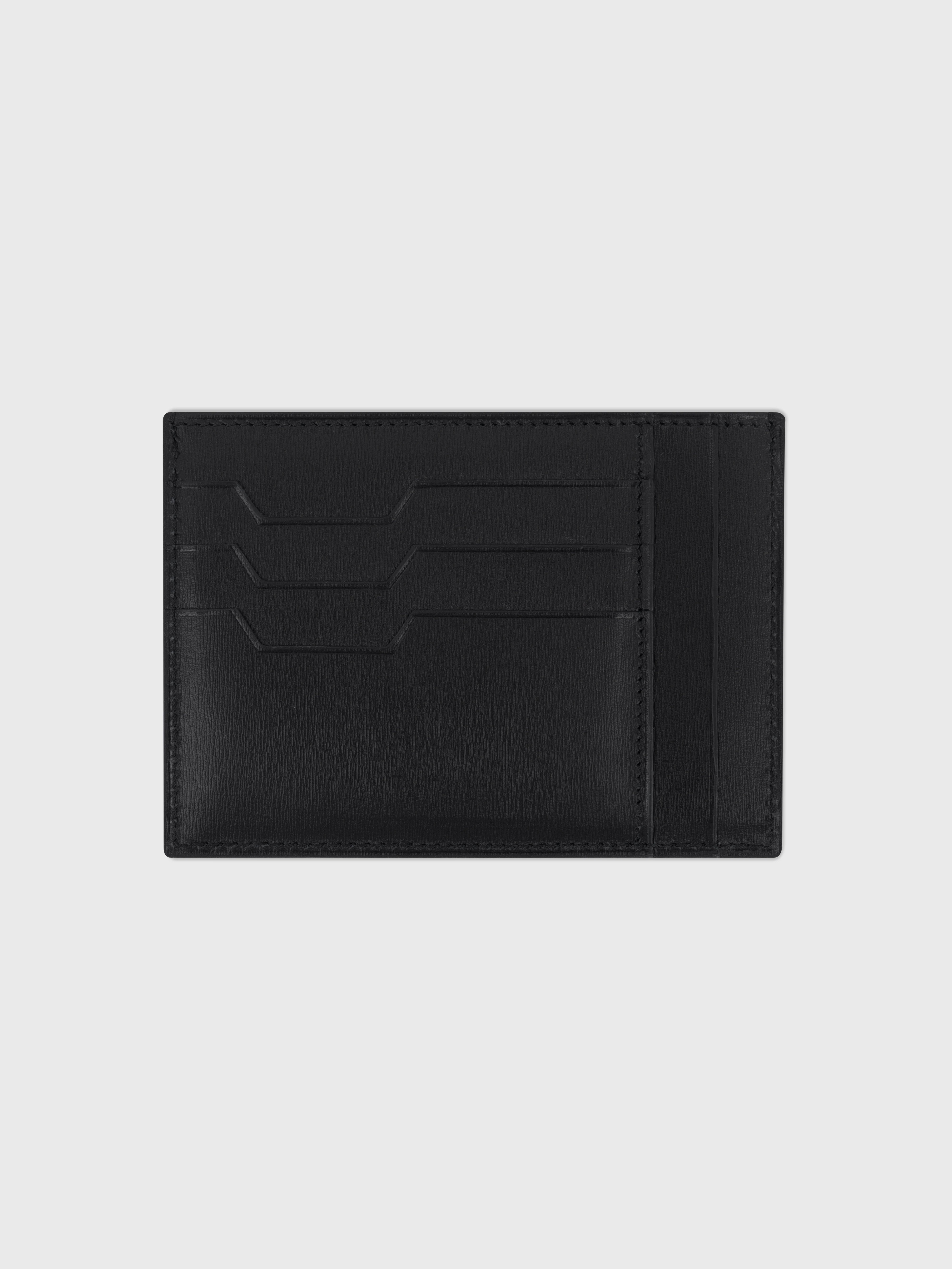 حافظة بطاقات مزخرفة بأدوات زيللي المزخرفة بالبلاديوم - أسود