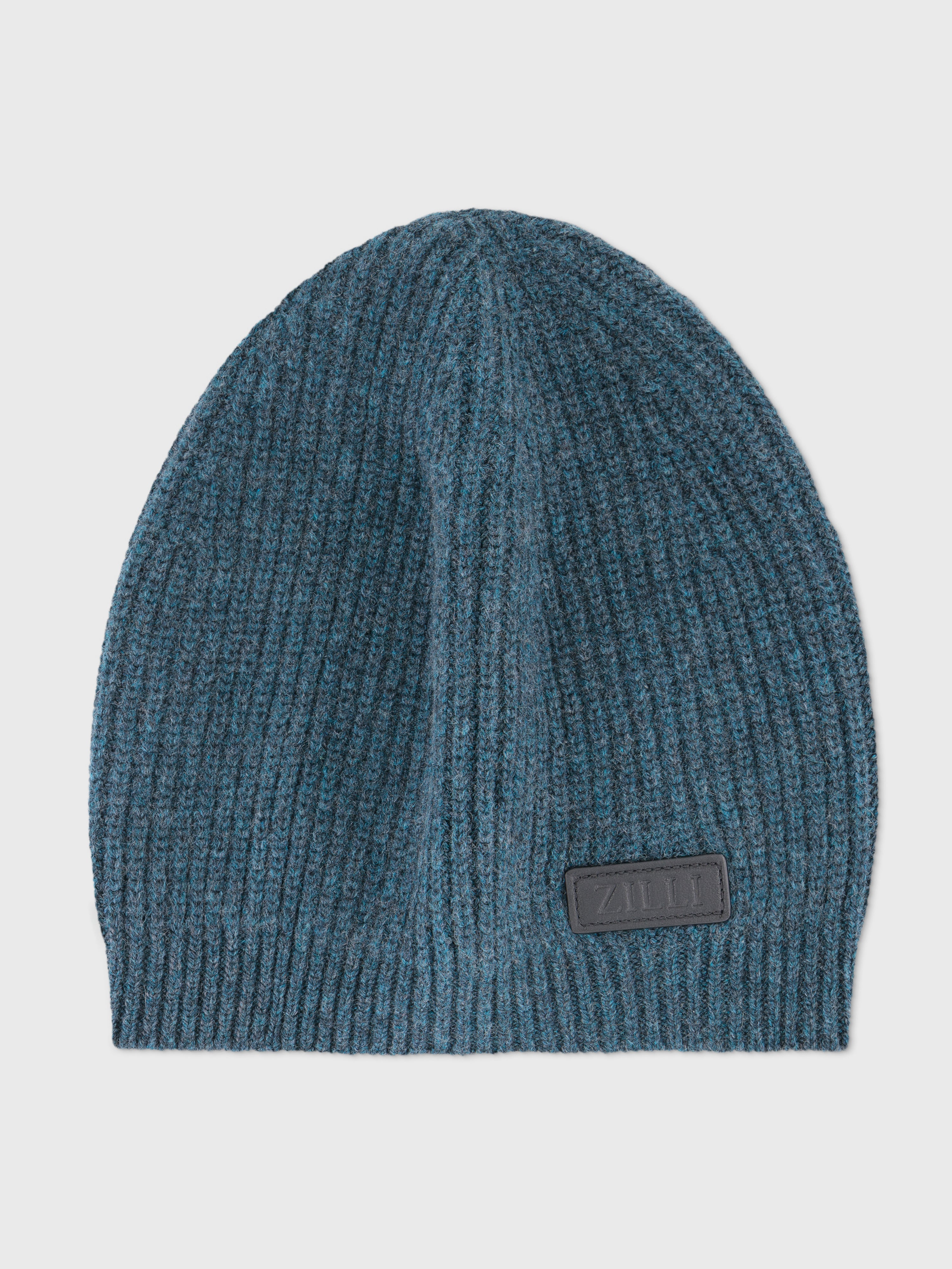 قبعة صغيرة من الصوف والكشمير باللون الأخضر الداكن