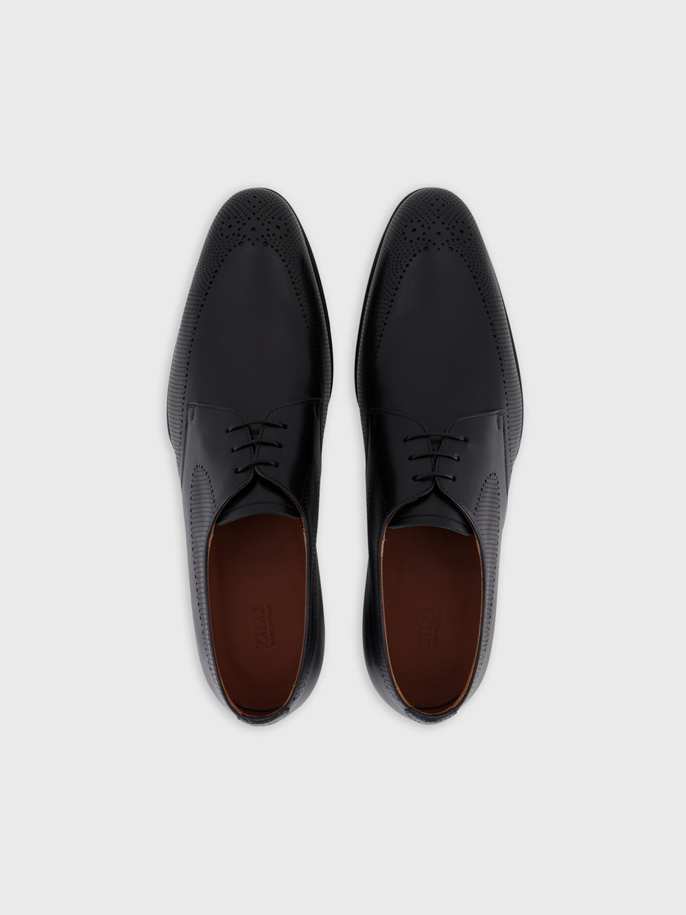 حذاء جلد أكسفورد - أسود