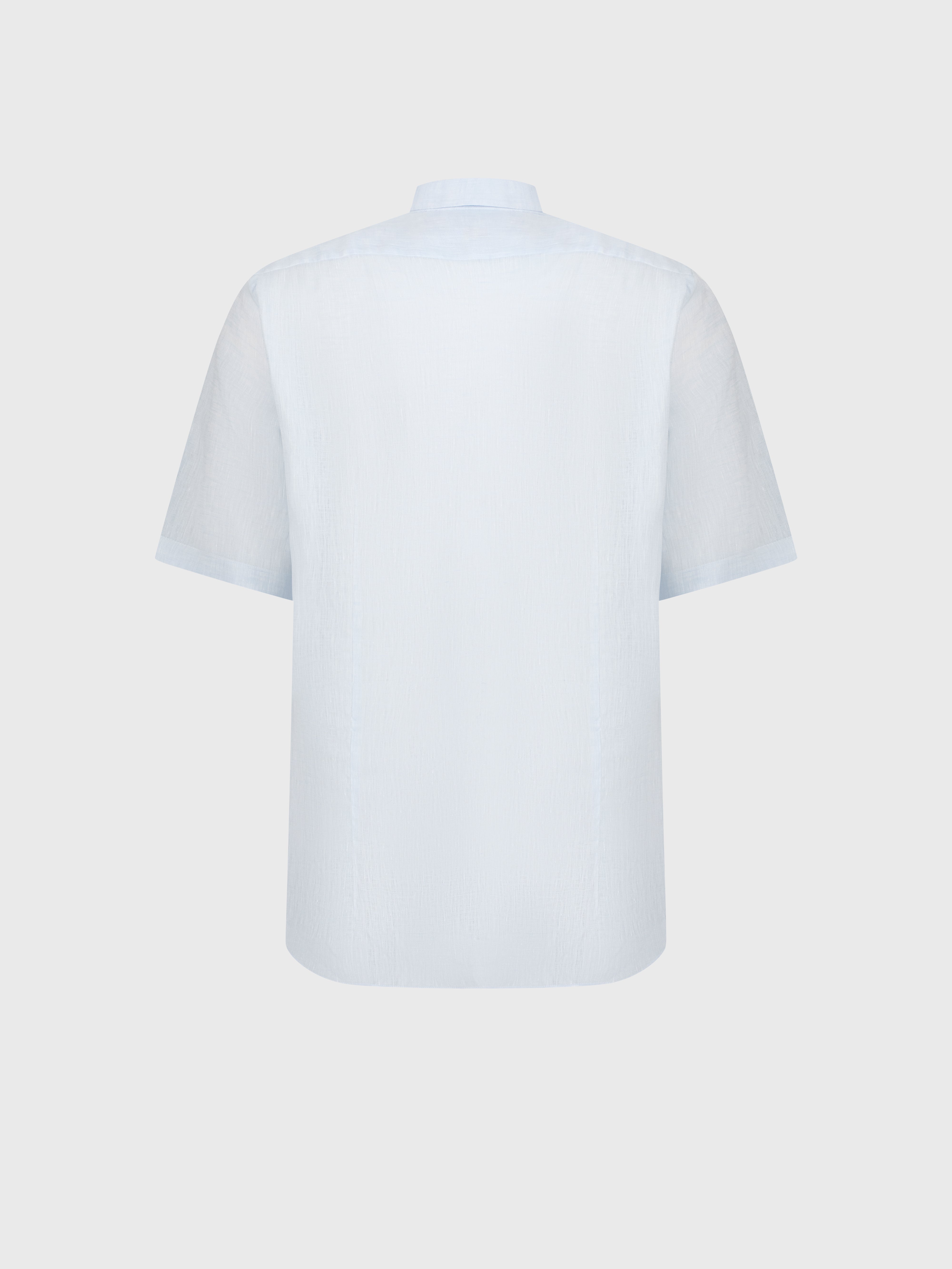 قميص كتان - أزرق أكسفورد