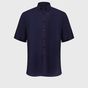 قميص كتان - أزرق كحلي