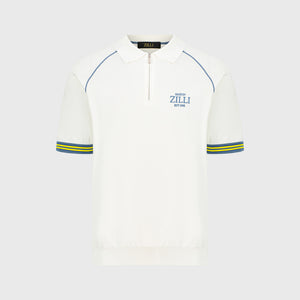 قميص بولو بشعار الماركة - أبيض طبيعي