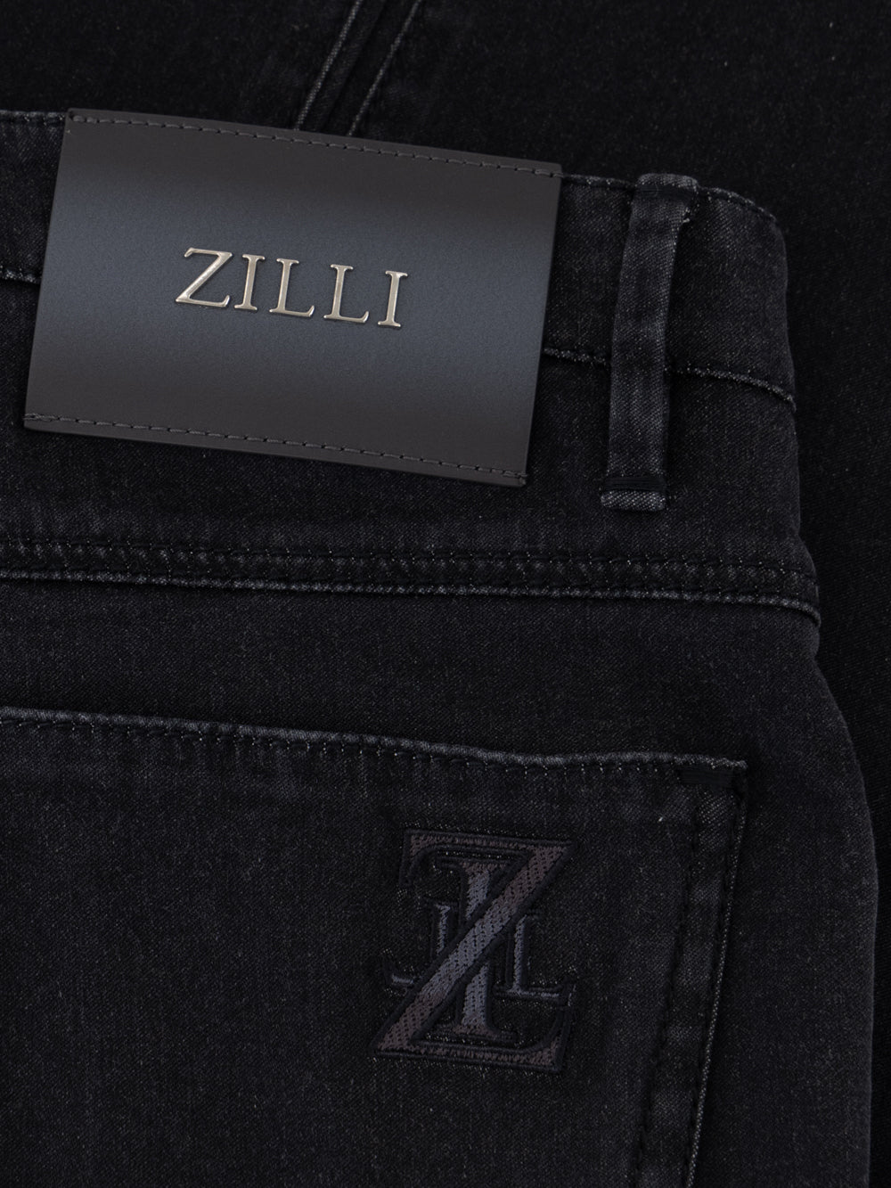 بنطلون بقصة ضيقة - أسود