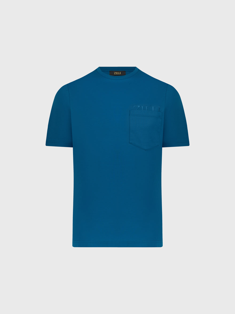 تي شيرت بشعار - أزرق مخضر