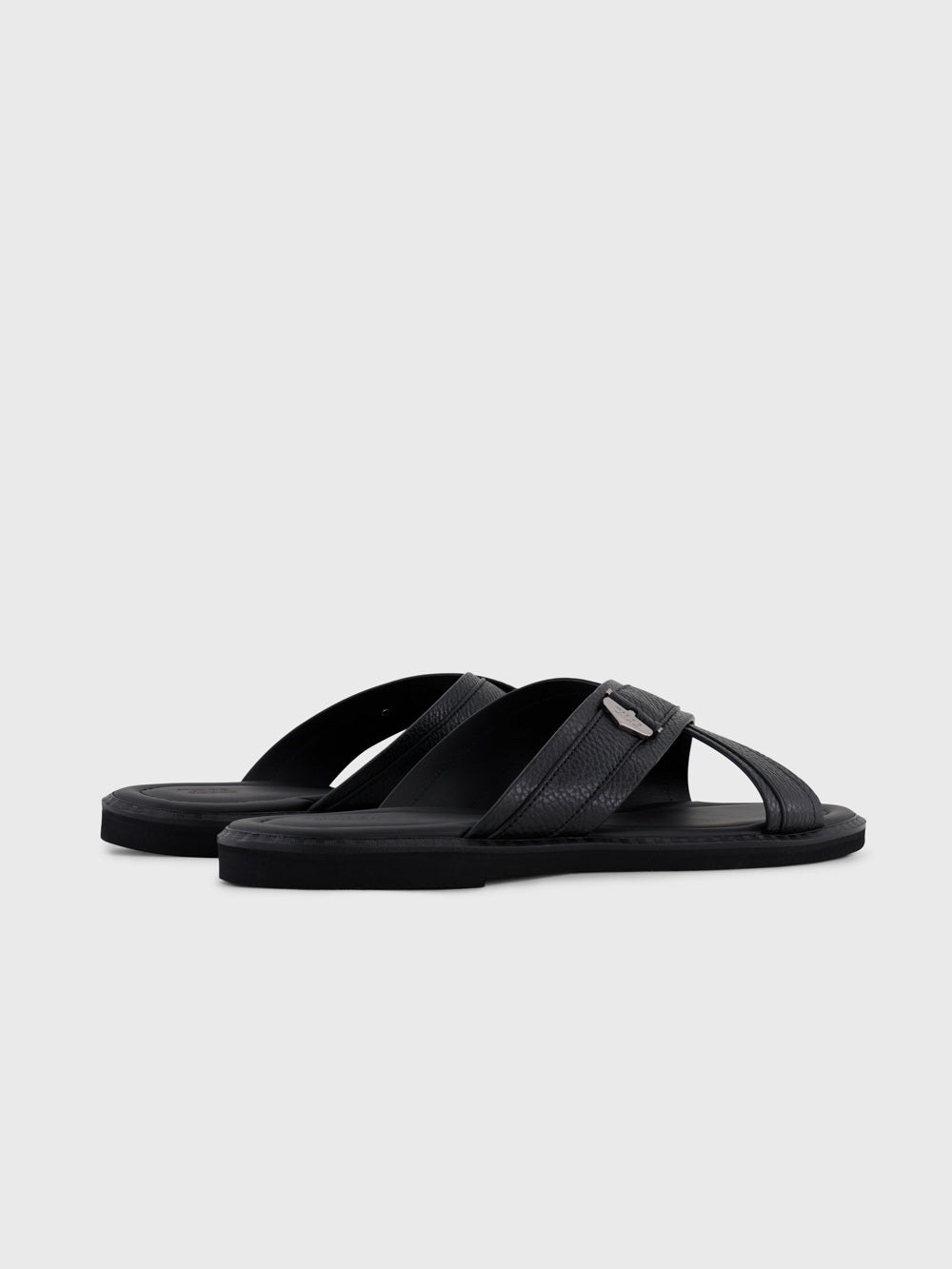 صندل جلدي - أسود