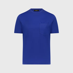 تي شيرت بشعار - أزرق كهربائي