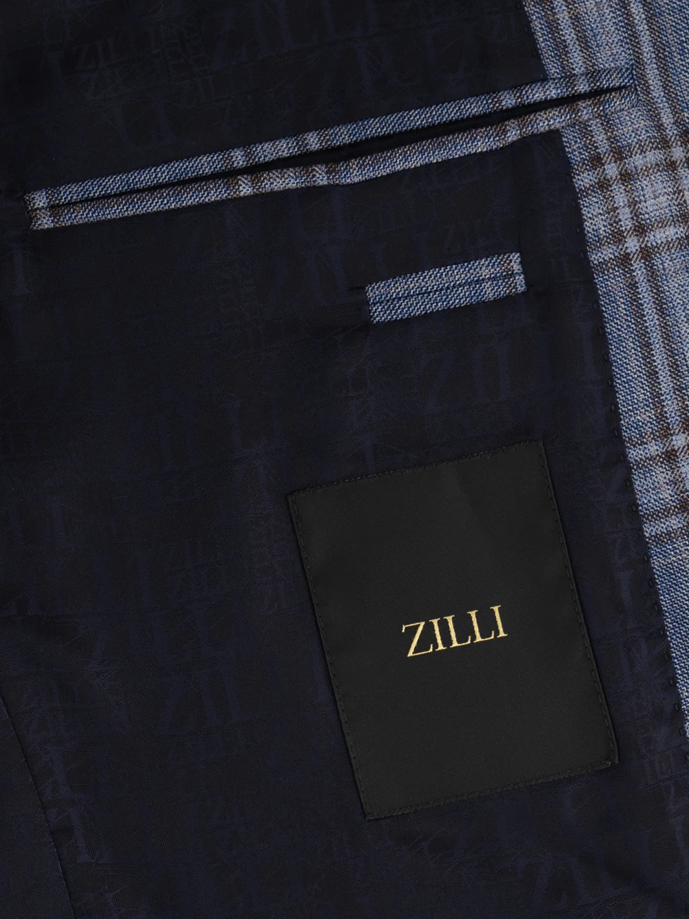 سترة رسمية من الصوف الرسمي بخط كامل - أونيكس أزرق شاحب