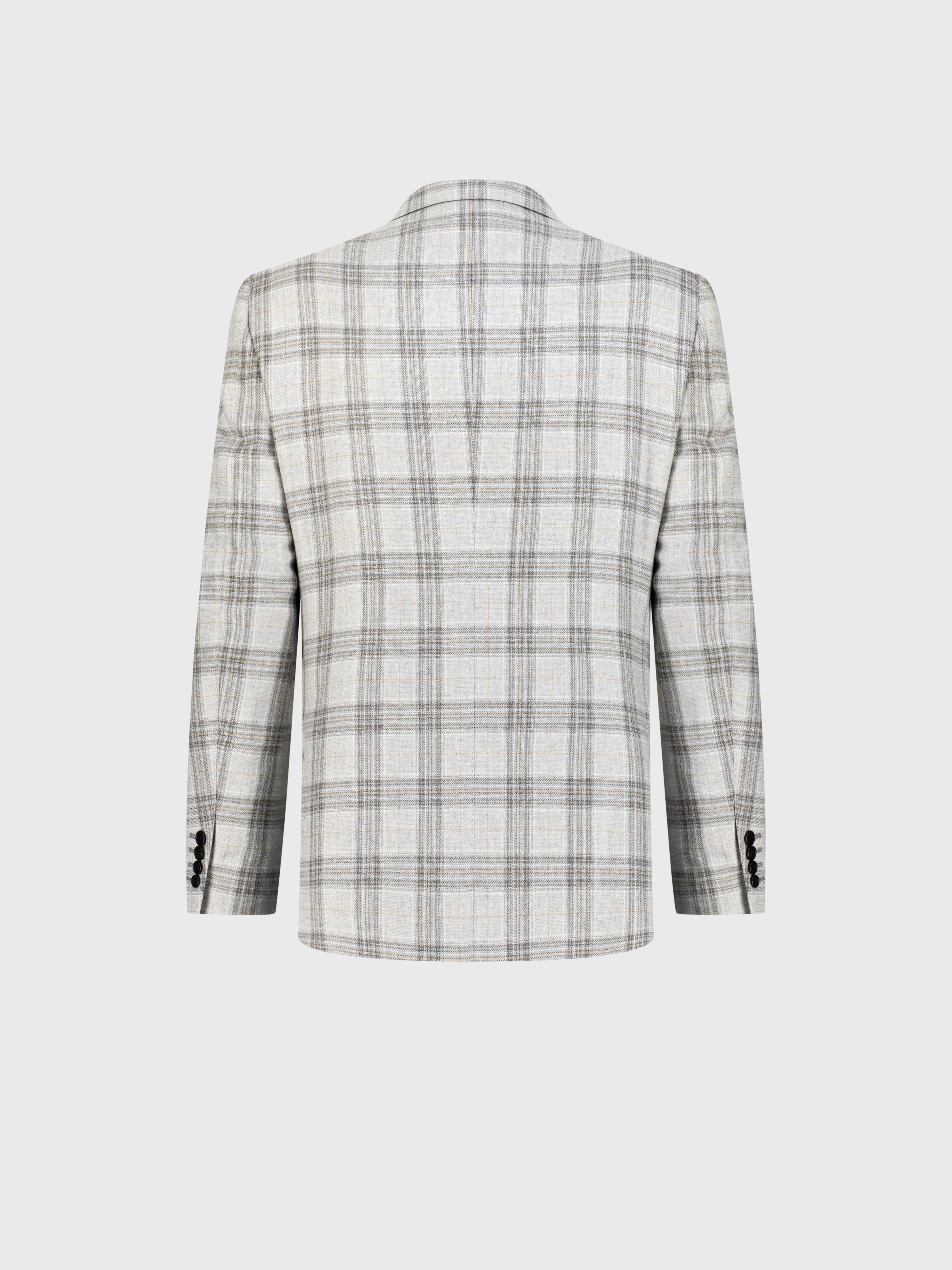 سترة رسمية من الحرير والصوف بخط كامل - كاميل شاحب